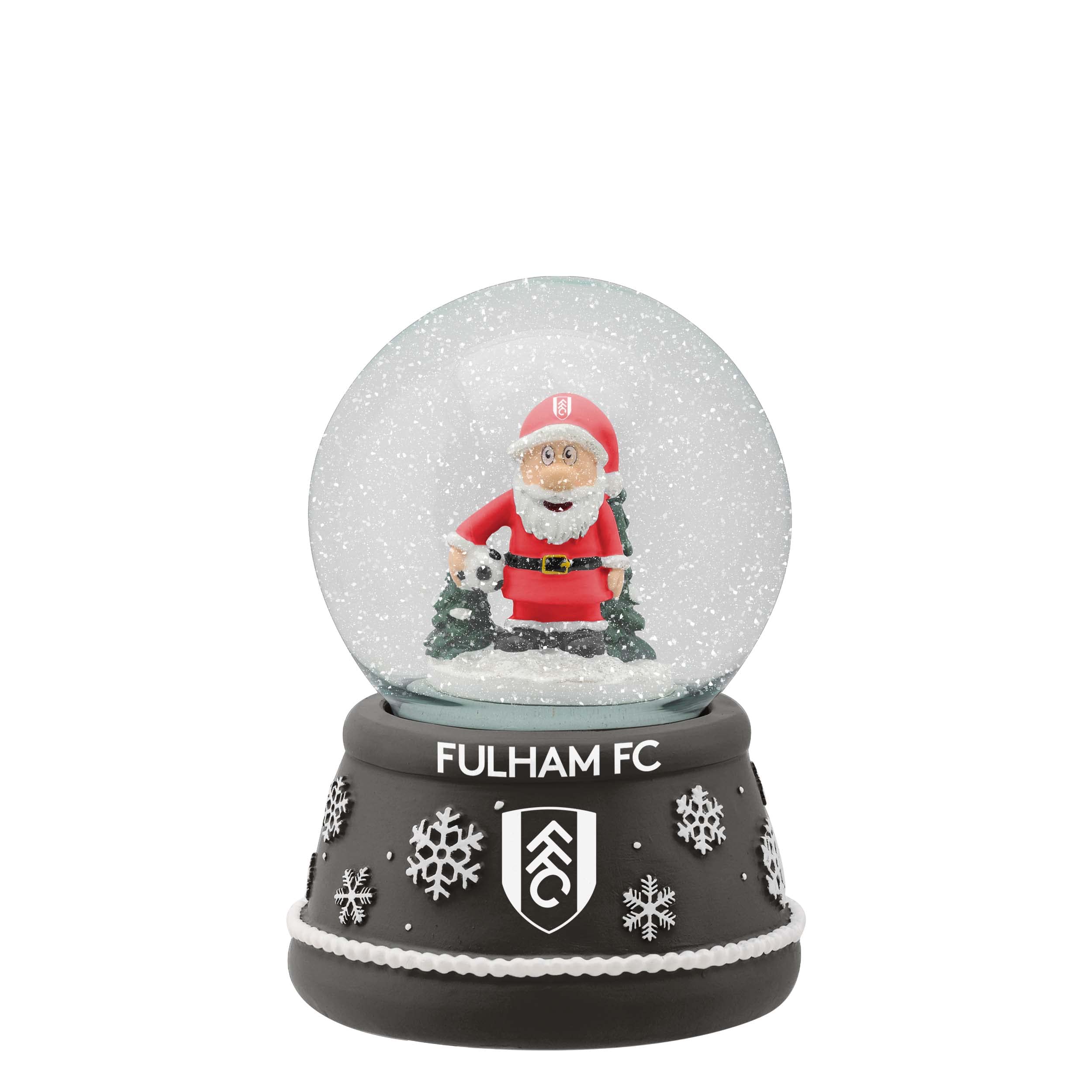 FOCO Championship Football Fulham Fan Christmas Santa Snow Globe