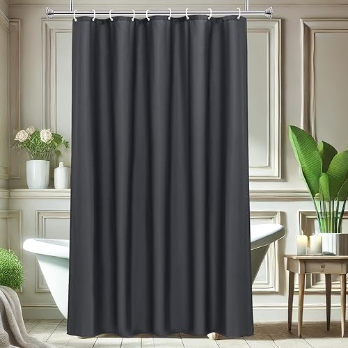 Miniatura 34 de AooHome - Forro para cortina de ducha, Tela, Gris claro Gris claro,Azul,Chocolate,Gris Oscuro,Azul marino,Beige Sólido,Blanco