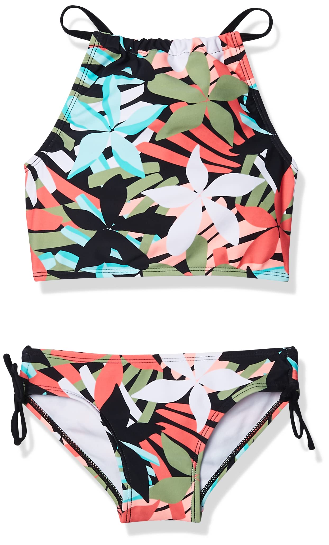 Kanu Surf Girls Daisy UPF 50 Beach Sport Halter Tankini 2-Piece Swimsuit