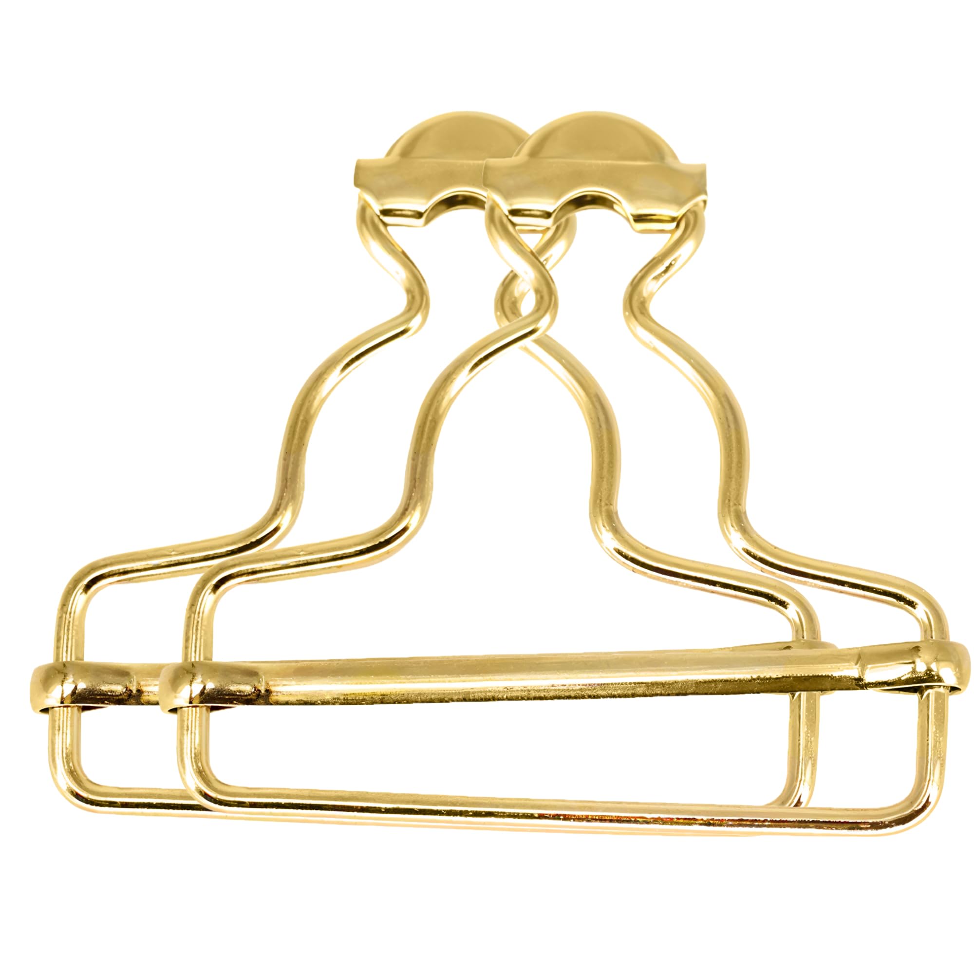 WedDecor 45mm Durable Metal Dungaree Clip Fasteners Buckles, Gold, 10pcs