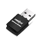 FRONTECH WiFi Dongle 300 Mbps Mini Wireless Network USB Wi-Fi Adapter for PC, Desktop, Laptop | Advanced WPA/WPA2 Security Standards, (0842, Black)