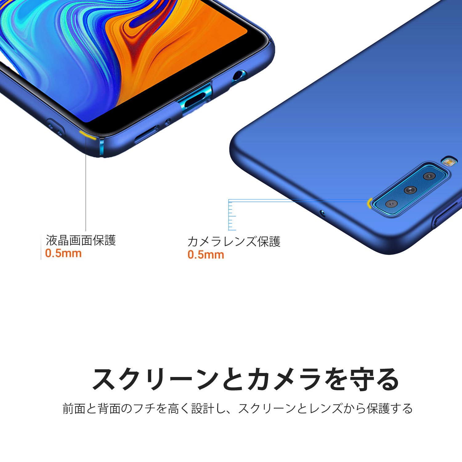 Amazon.co.jp: For Galaxy A7 ケース 【LASTE】軽量 スリム 耐久性 