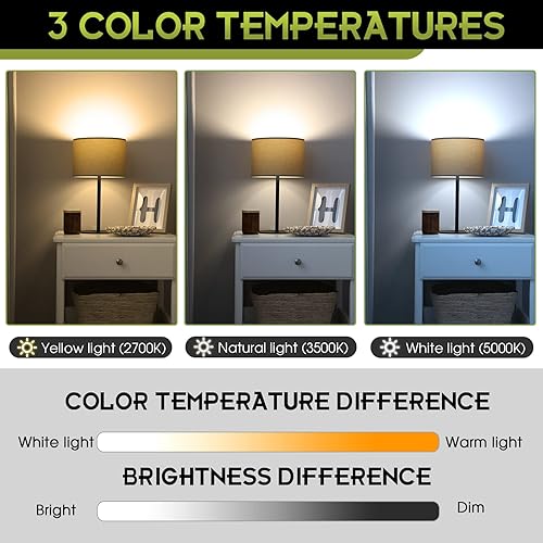 Miniatura 5 de UNITEDLUX Bombillas E26 CFL en espiral de base media de 13 vatios (equivalente a 60 vatios), color blanco suave de 2700 K, 1040 lúmenes, luz