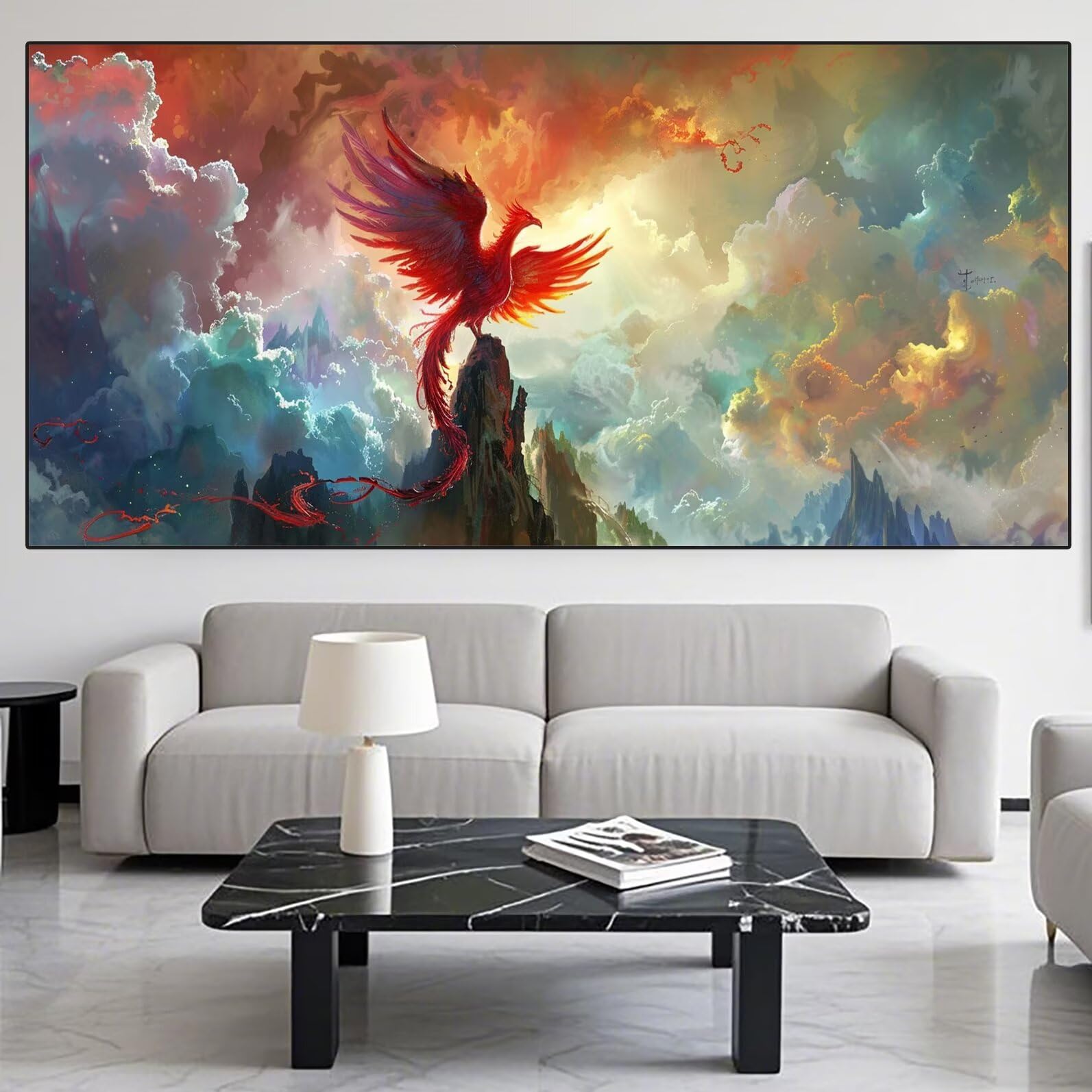 Phoenix Diamond Art Cloud Diamond Painting Arts and Crafts dla dorosłych, zestawy do malowania diamentami 5D, dorosłych, Crysta, haft krzyżykowy, zestaw do haftowania dla początkujących, dekoracja