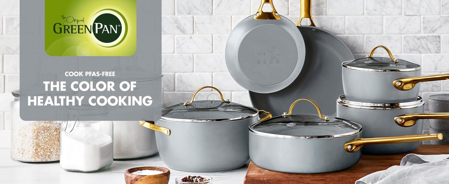Amazon.com: GreenPan Hard Anodized Healthy Ceramic Nonstick 8