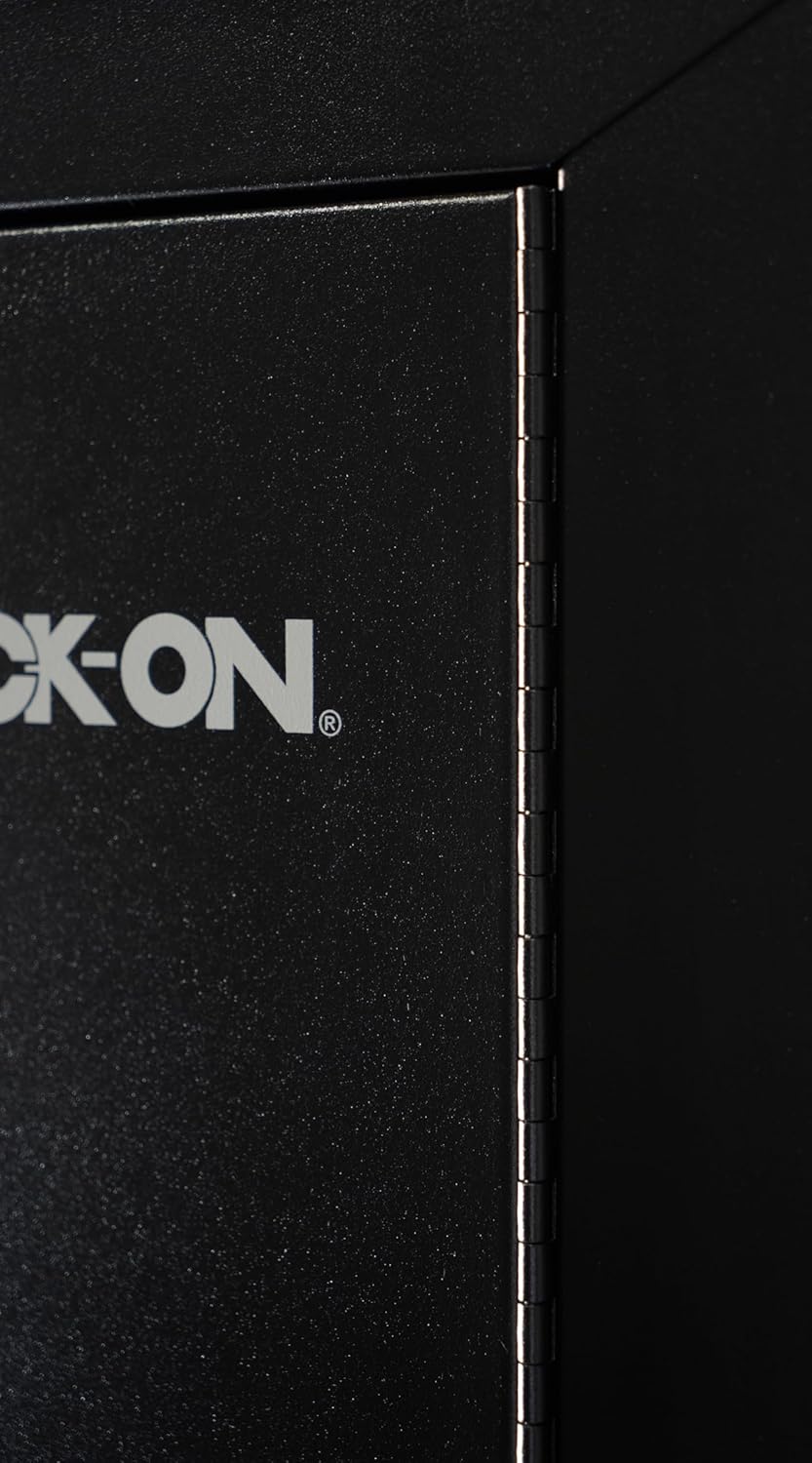 Close-up of the key lock mechanism with keys inserted