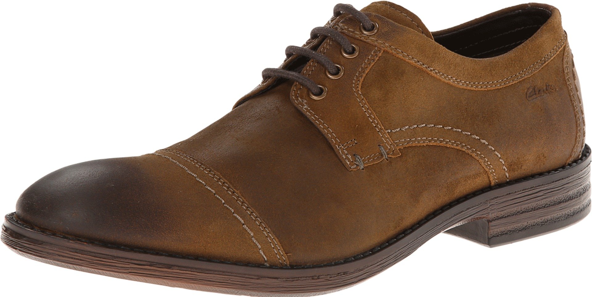 CLARKS Men's, Delsin View Lace up Oxfords TAN
