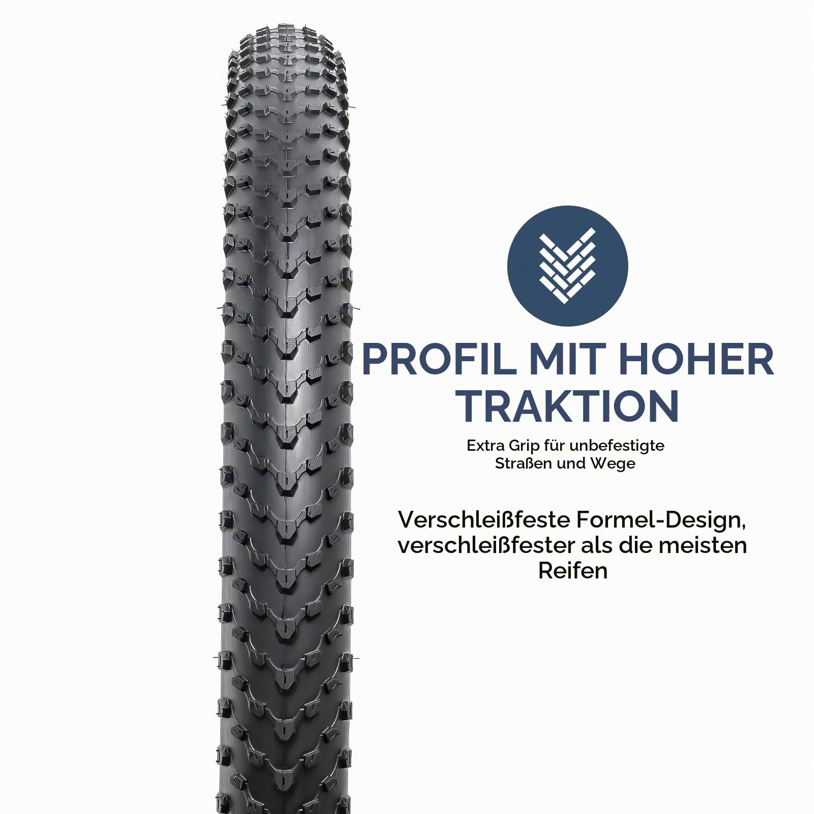 YunSCM 2Pcs Faltbare 29 Zoll Fahrradreifen 29 x 2.40 Mantel 60-622 Kompatibel 29x2.35 29x2.40 Stadt/Straße/Mountainbike Reifen