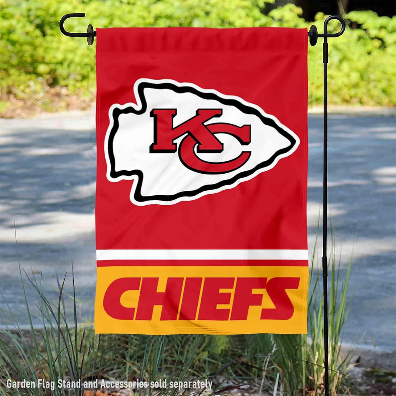 Kansas City Chiefs Double Sided Garden Flag - Image 2