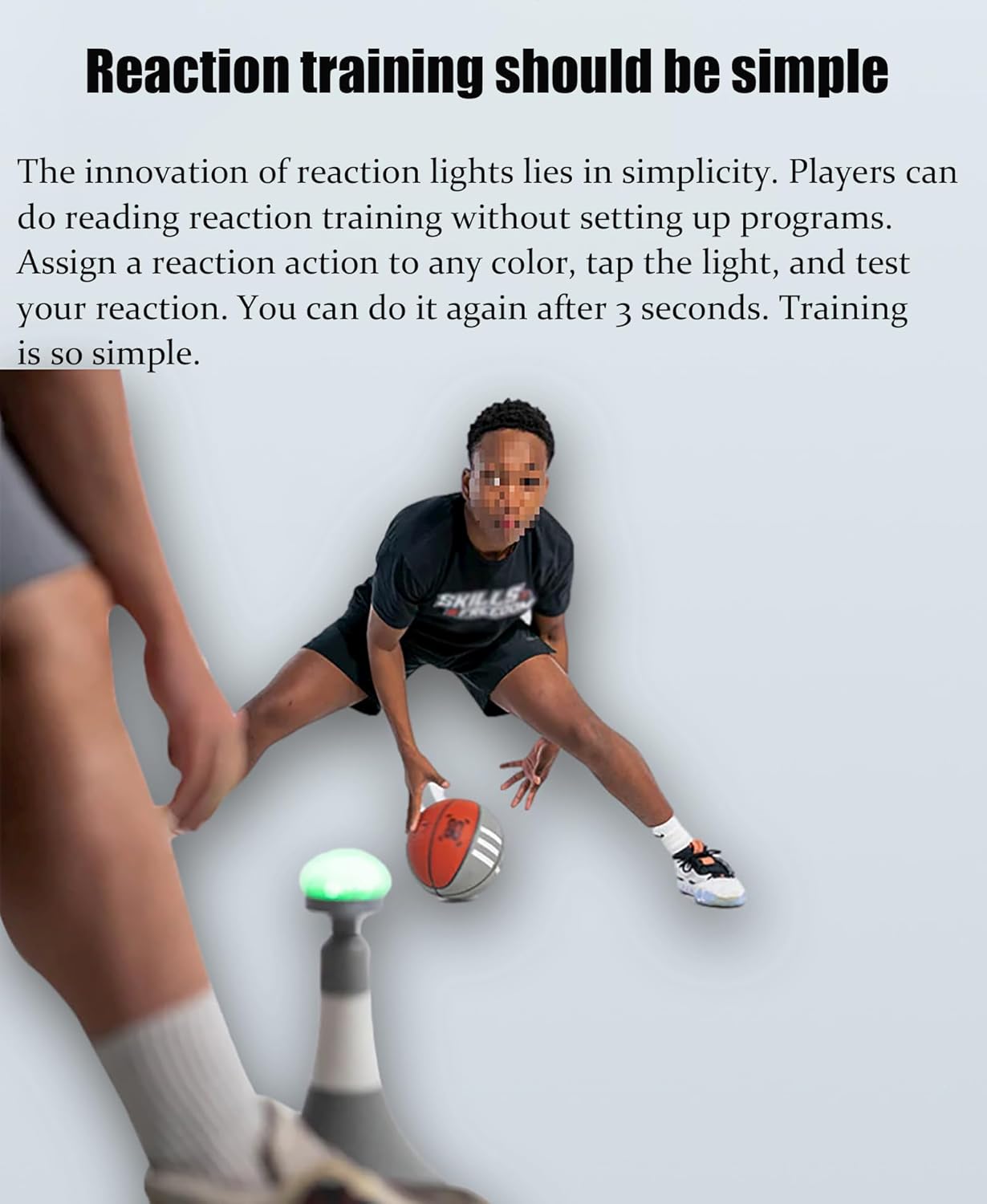 Reaction Speed Training Light, Sports Agility Training Lights, Reaction Light System for Reaction Speed, for Improve Reaction Time, Speed and Agility