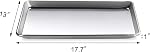 New Star Foodservice Commercial-Grade 18-Gauge Aluminum Sheet Pan/Bun Pan (13 L x18 W x1 H (Half Size) Measure Oven)
