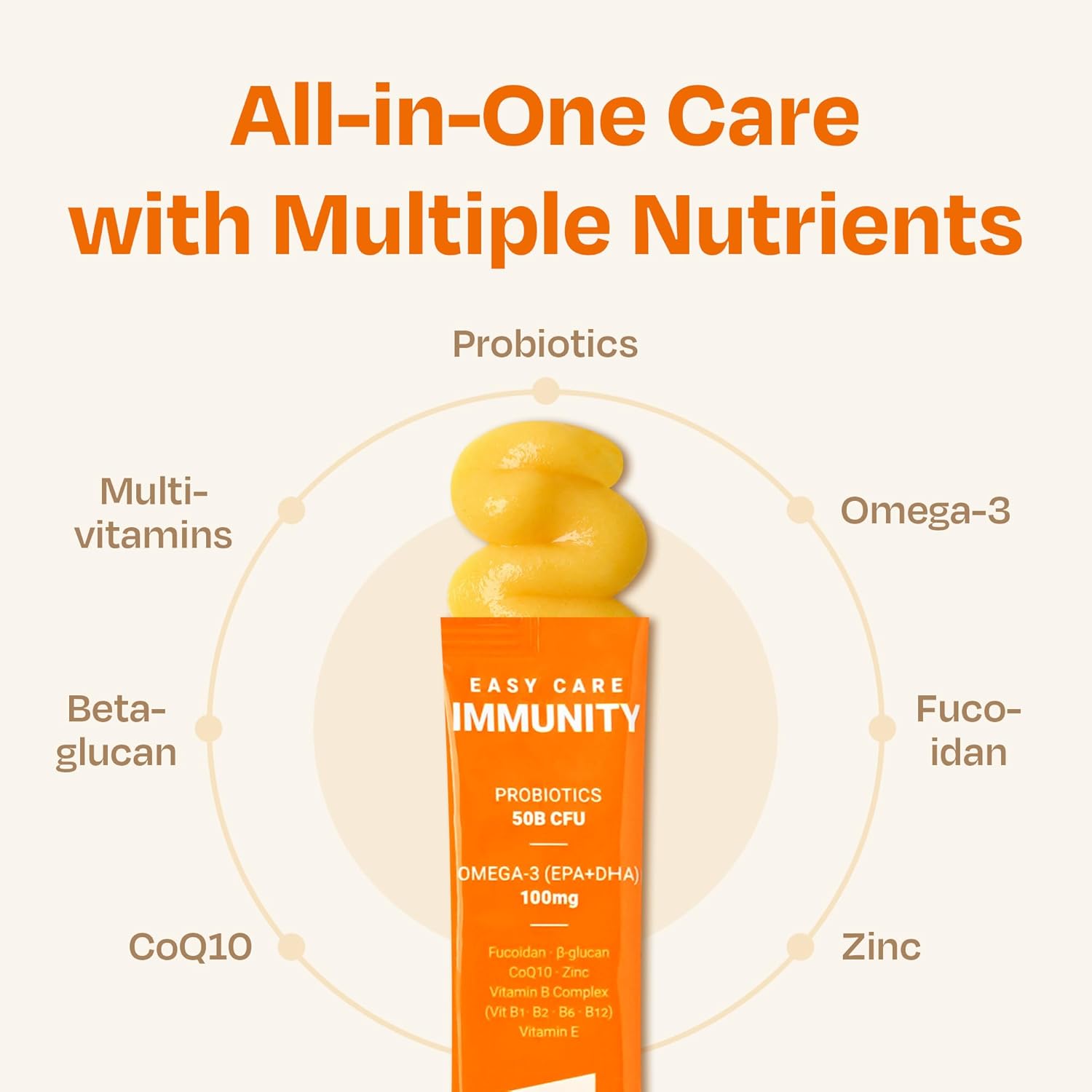 Cat Immune Multivitamin Supplement – 9 in 1 Lickable for Immune Support, with Probiotics, Omega-3, Vitamins & Beta-Glucan – Daily Immunity Support for Cats, Cod Flavor with Goat Milk, 30 Tubes