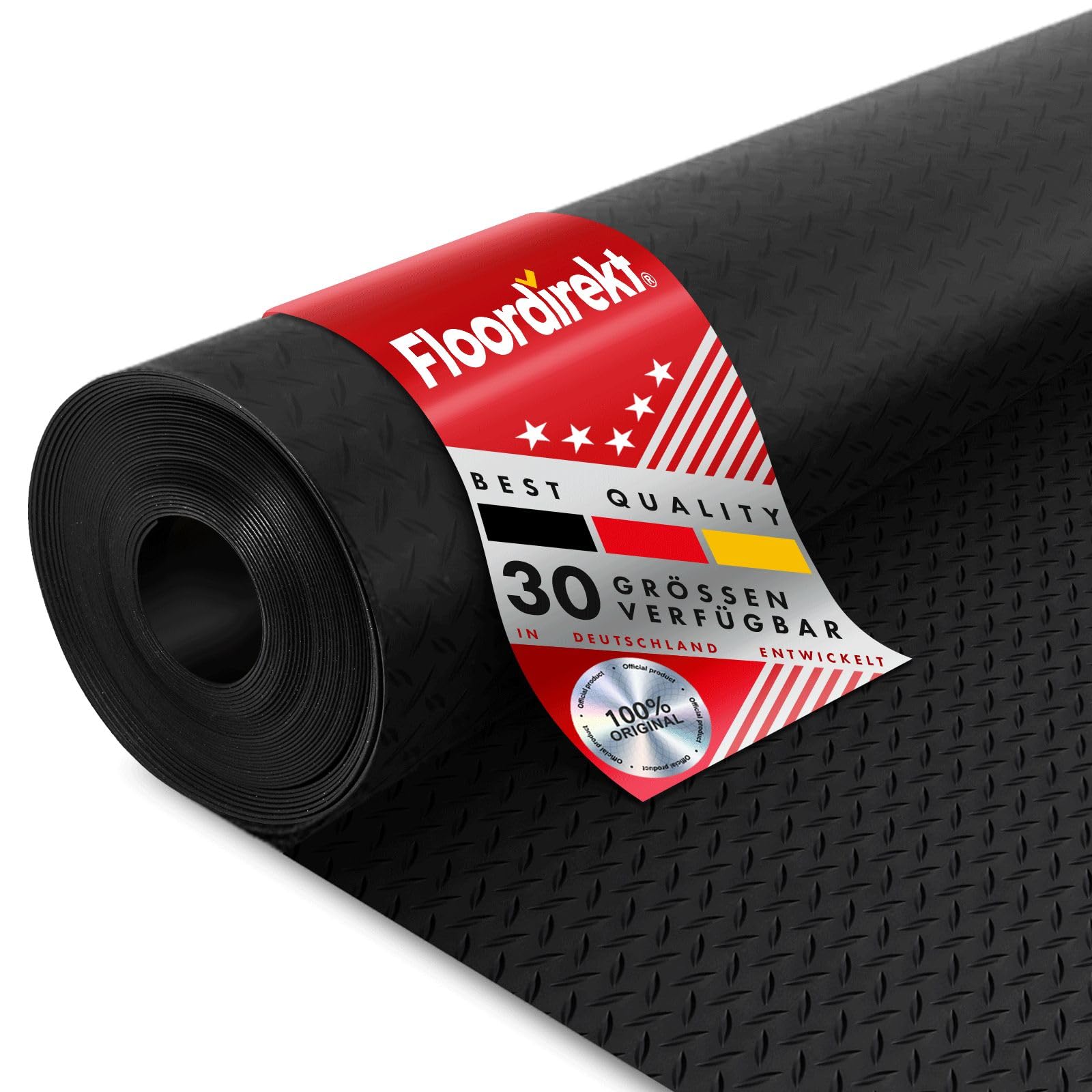 Floordirekt Tappetino in gomma per pavimenti, spessore 3 mm, antiscivolo (150 x 300 cm)