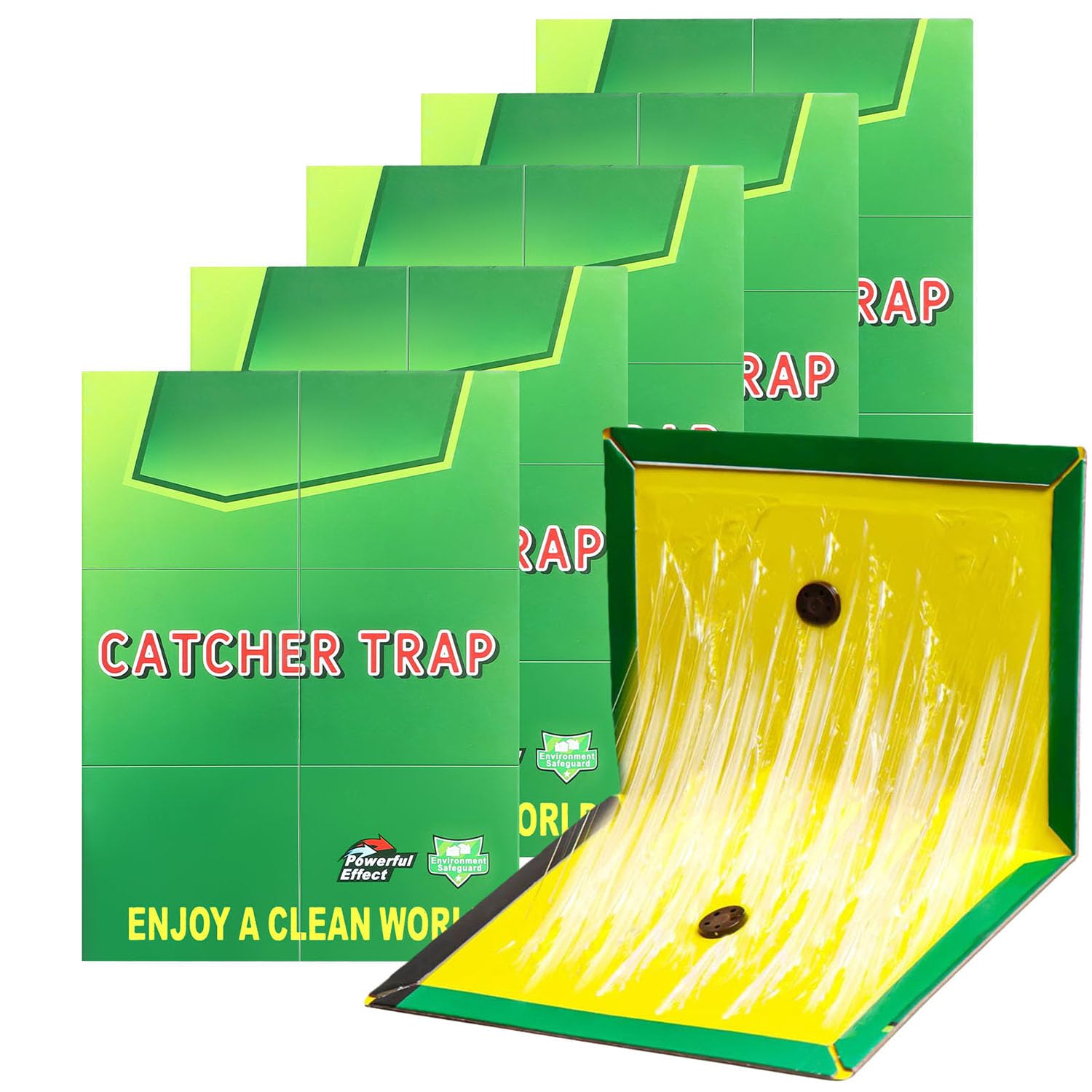 – Sticky Traps - Multi-Use Boards Pest Traps Boards - Sticky Pads Board Gum Pads for Commercial Home Indoor Outdoor Garden Garage Kitchen Office (5 Pack)