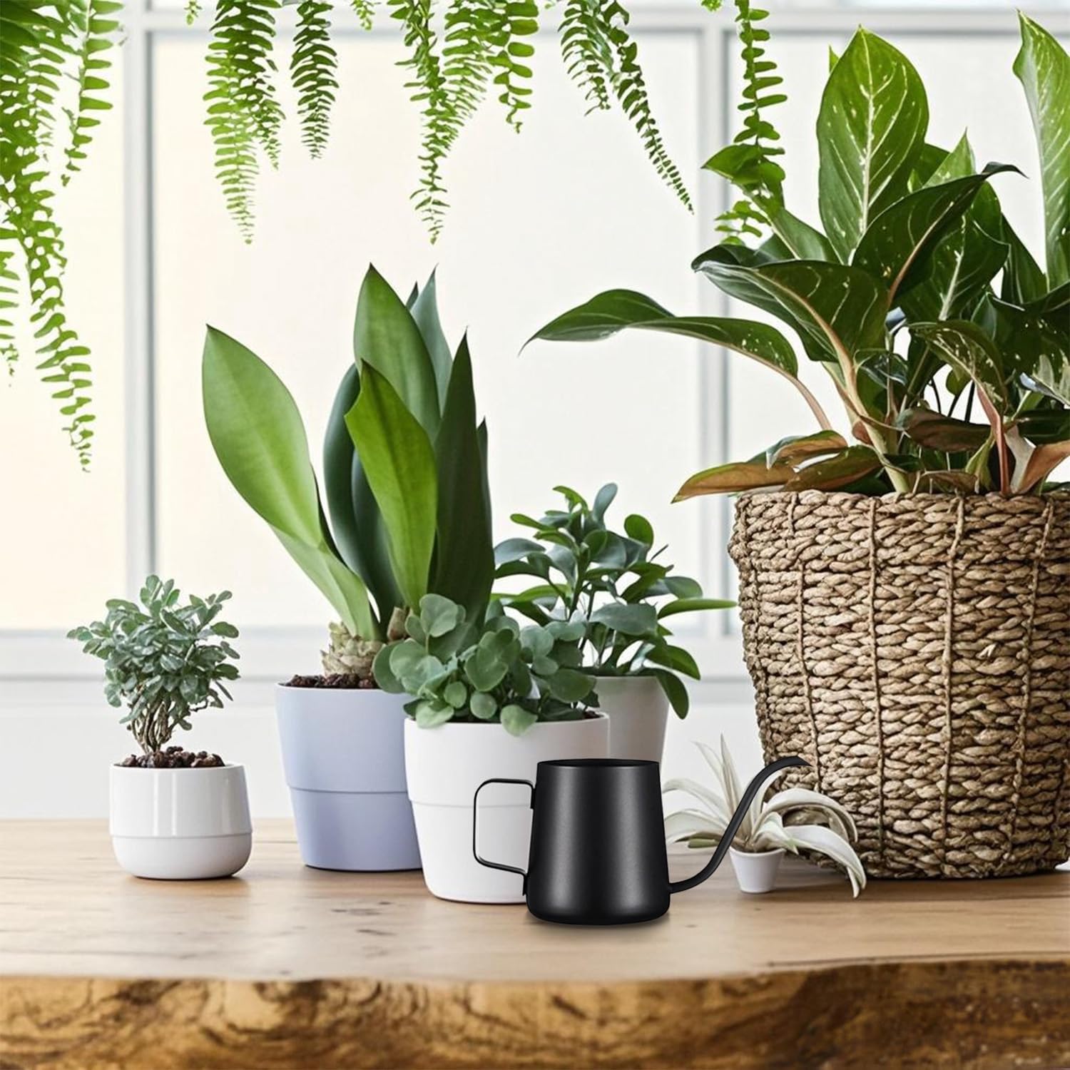 Yardwe Lot De 2 Mini Arrosoirs De Jardin En Acier Inoxydable