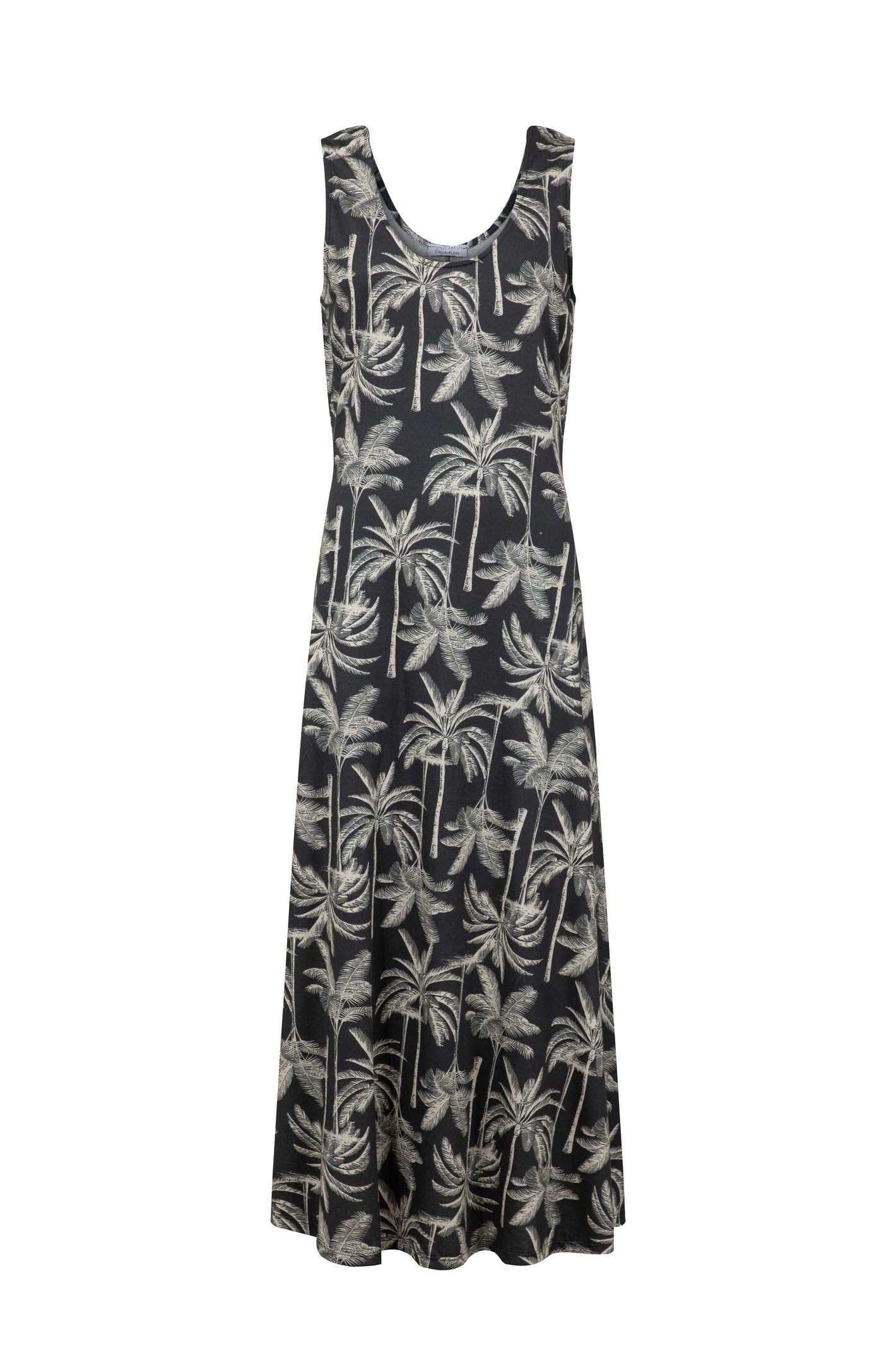 Weird Fish Women's Black Tivoli Printed Jersey Dress In | Size: 18