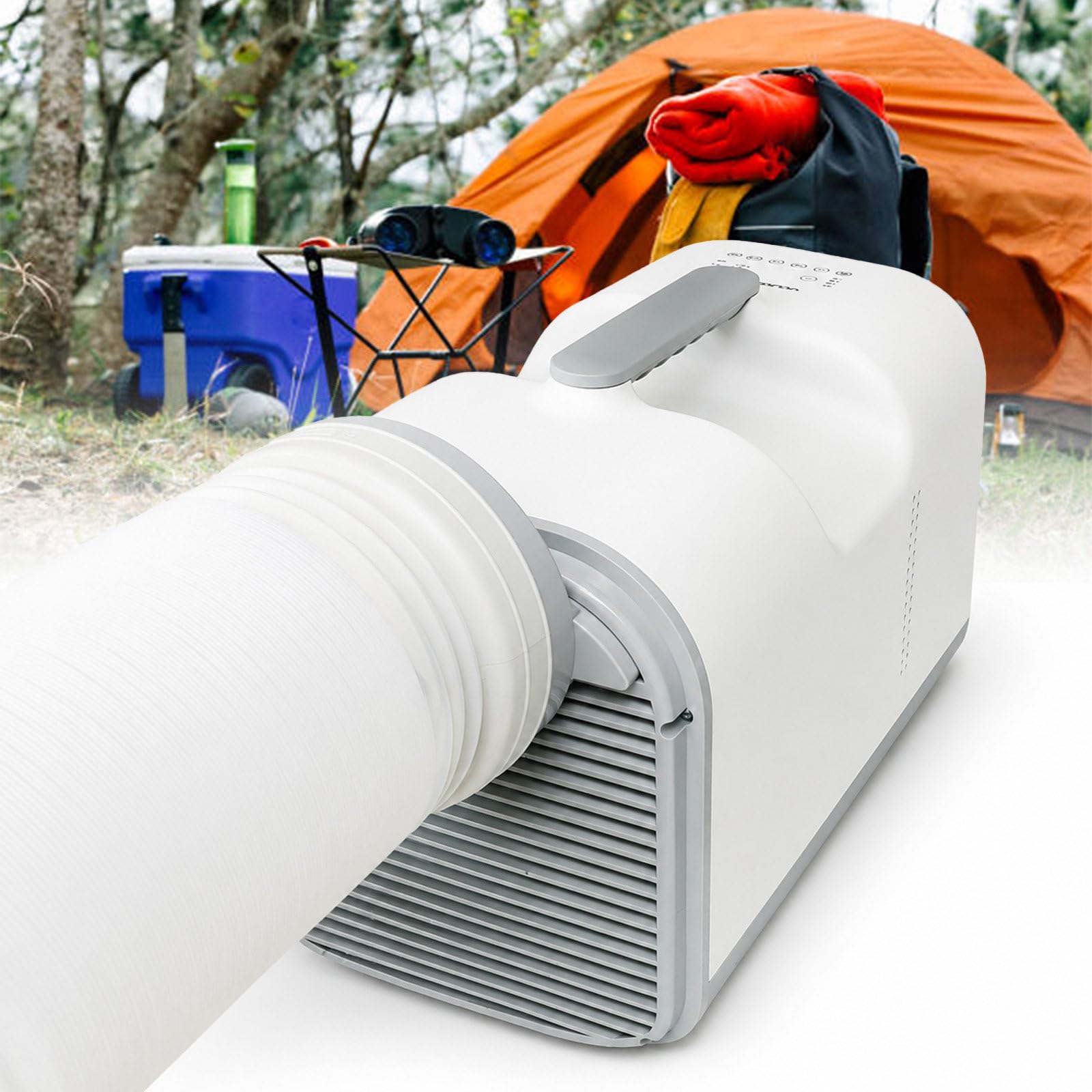 Camping Air Conditioner, 220V AC/12-24V DC for Tents and Campervans