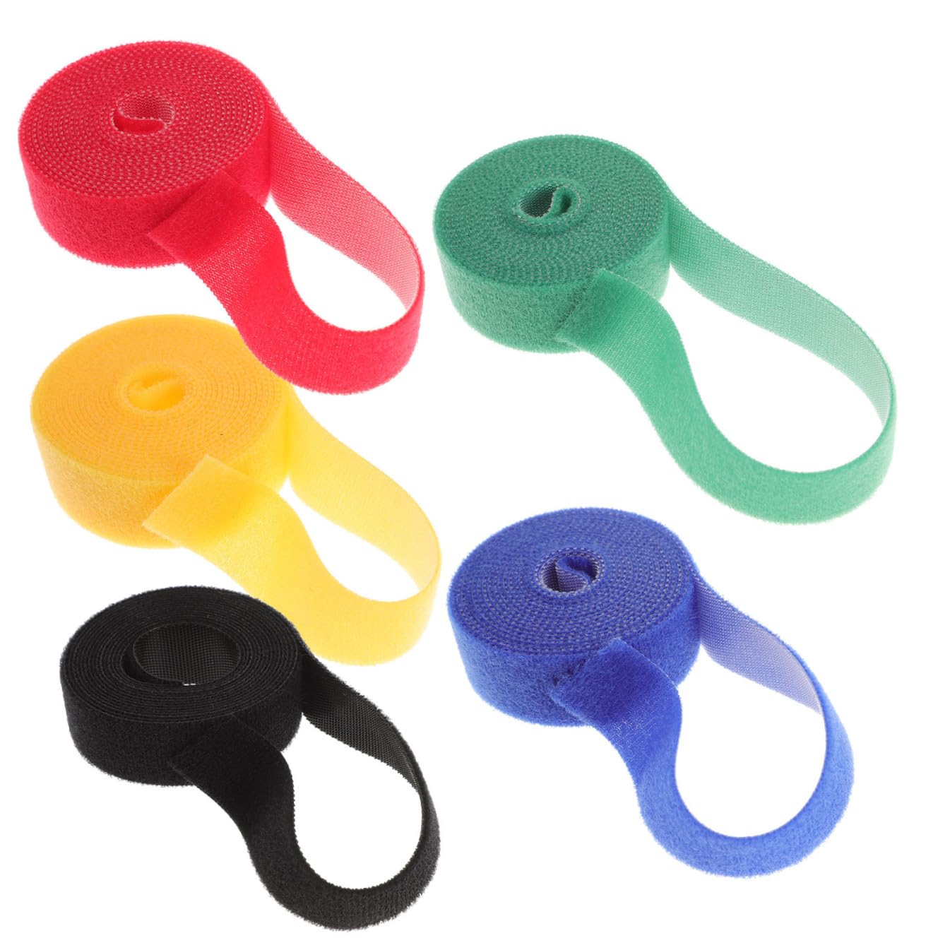 Housoutil 4 Sätze Drahtbinderücken Tucking Belt Kabelwickler Selbstklebendes Kordel-organizer-klebestreifen Kabelorganisatoren Draht-organizer-streifen 5 Rollen * 4