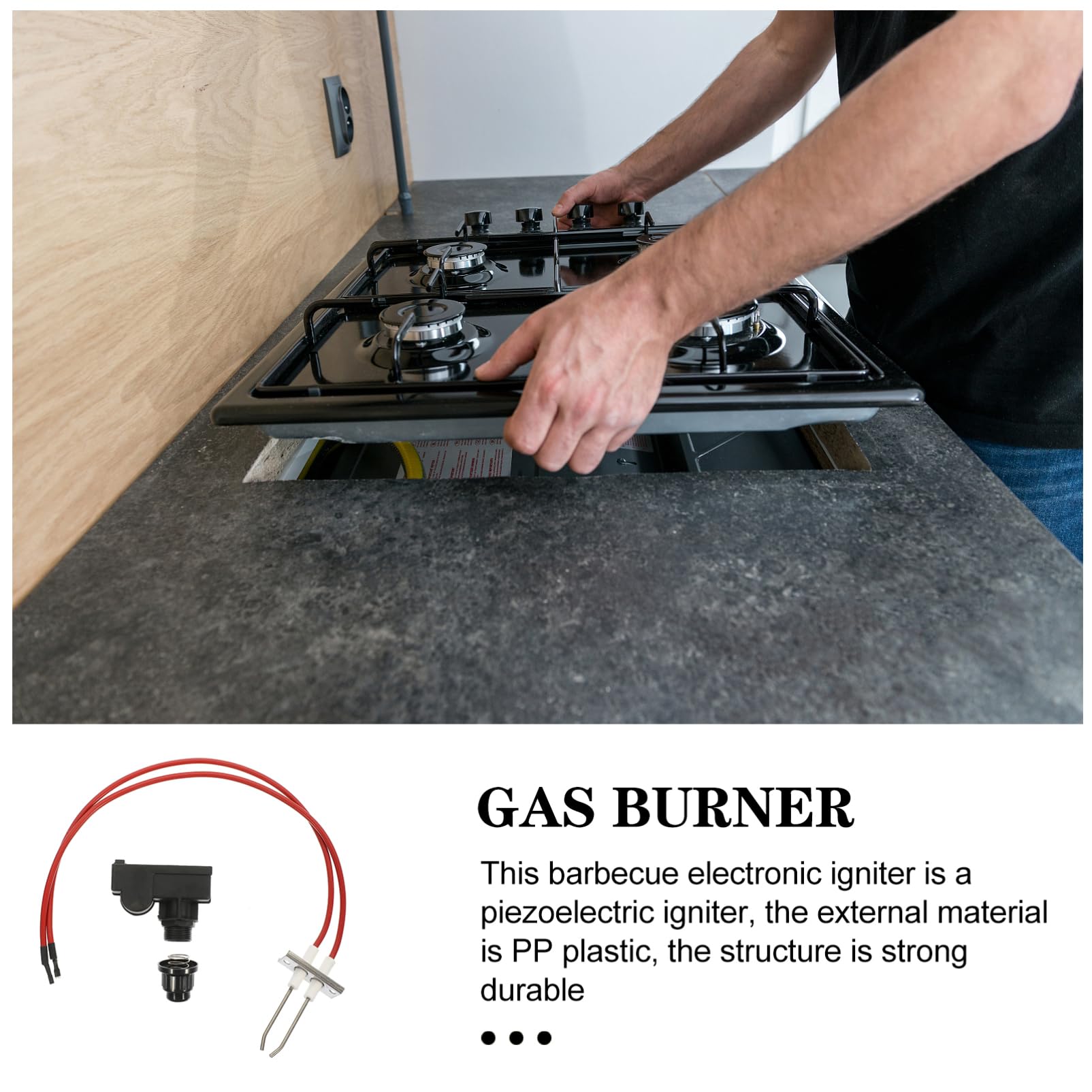 BESPORTBLE 2piezas De Gas Portátil para Barbacoa y Camping Kit De Encendido Piezoeléctrico para Estufas De Gas Accesorio De Cocina y