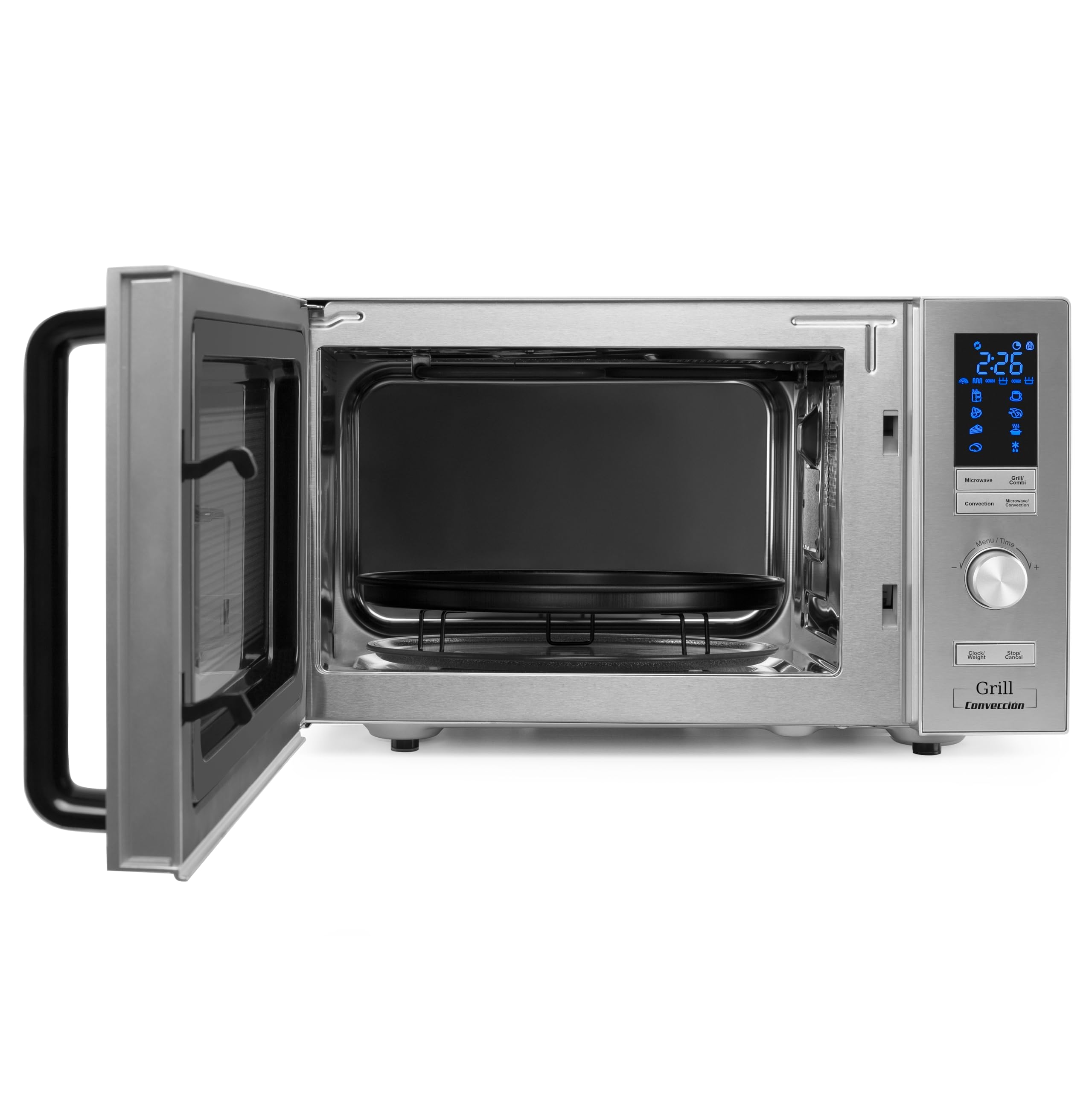 Orbegozo Mig 2528 Co - Microondas Grill Y Convección, 25 L, 6 Niveles De Potencia, Display Digital Led, 7 Menús Preconfigurados, Temporizador, Programa Descongelación, 900-1950 W