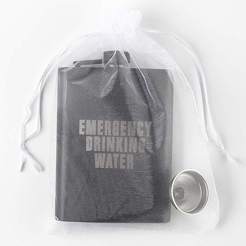 Miniatura 2 de Agua potable de emergencia, JXS - Frasco de cadera de acero inoxidable 188#304 de 8 onzas para licor, a prueba de fugas, con embudo de regalo