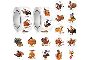 Thanksgiving Turkey Sticker Sheets: Express Gratitude with Festive Decals