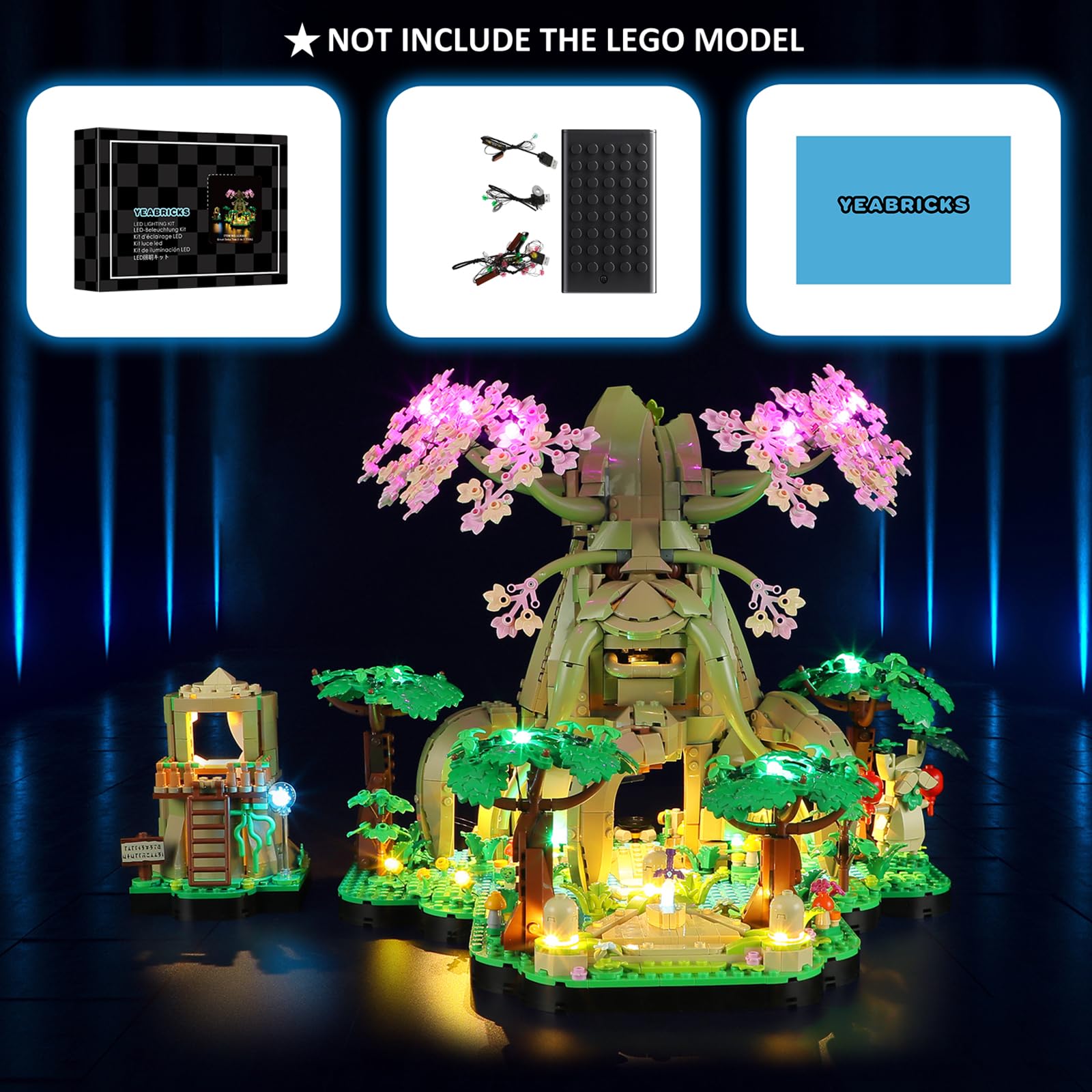 YEABRICKS Luz LED para 77092 The Legend of Zelda Great Deku Tree 2