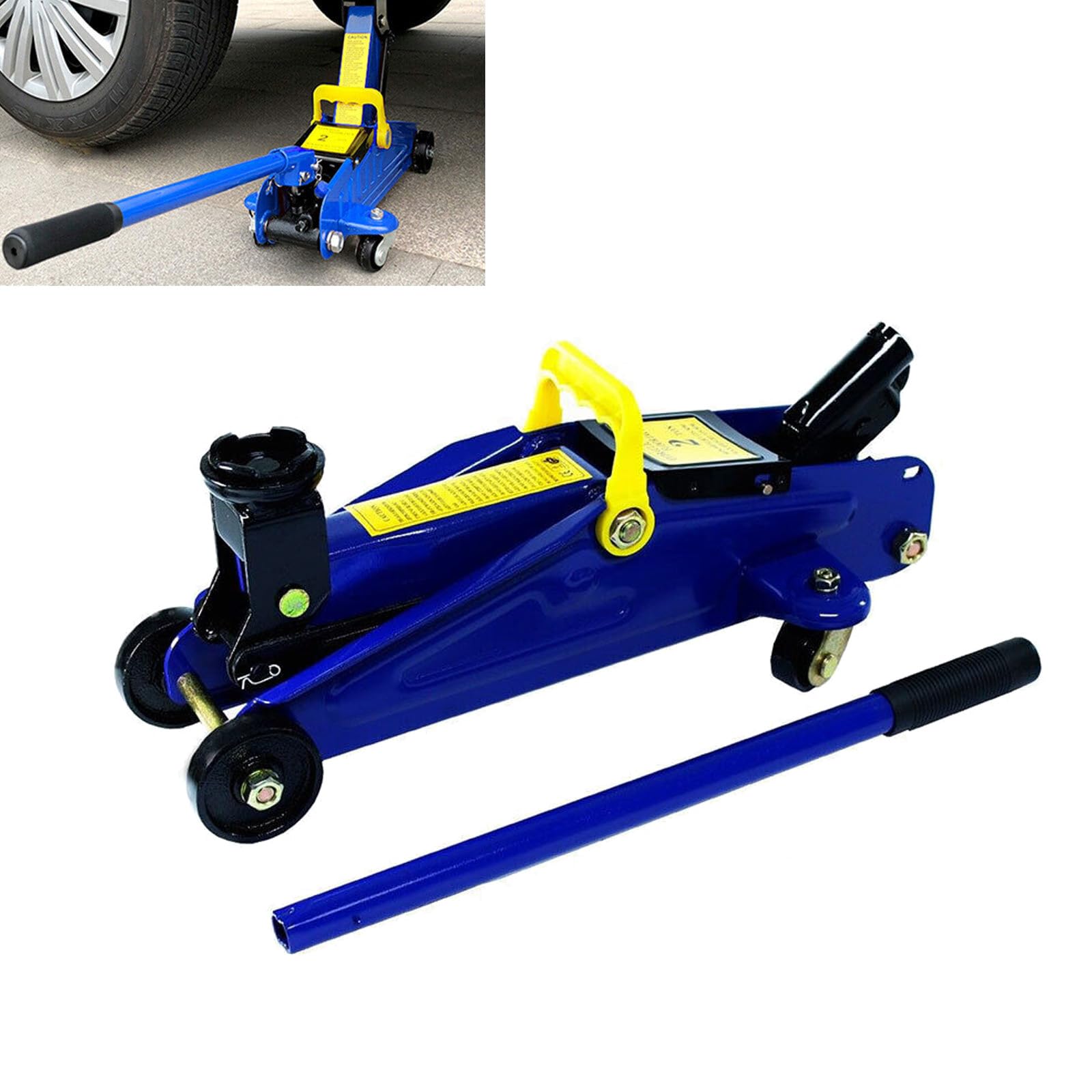 Gato hidráulico 2.0T para coche, furgoneta, maletín portátil, fácil de usar