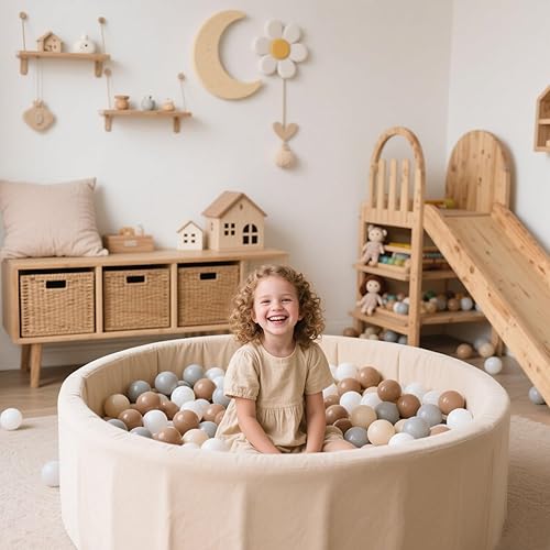 Miniatura 6 de GOGOSO Pelotas para niños pequeños, 100 bolas de gateo de 2.15 pulgadas, sin BPA, a prueba de aplastamiento, bolas de plástico suave para niños