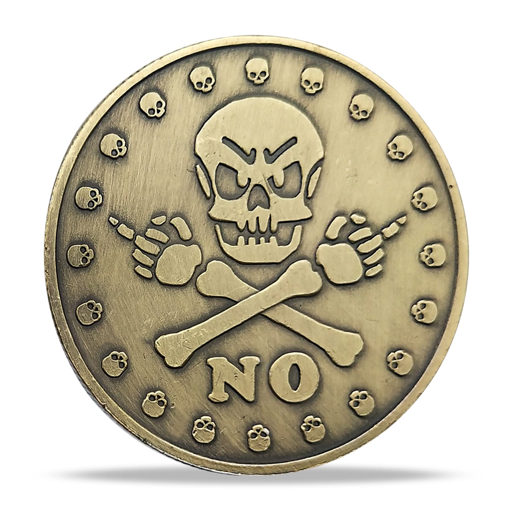 Amazon.co.jp: 2個 Yes No Challengeコイン 決定者コイン コレクター向けラッキーコイン メタルコインコレクション  パーティーゲーム 占い用品 面白いスカルパターン : ホビー