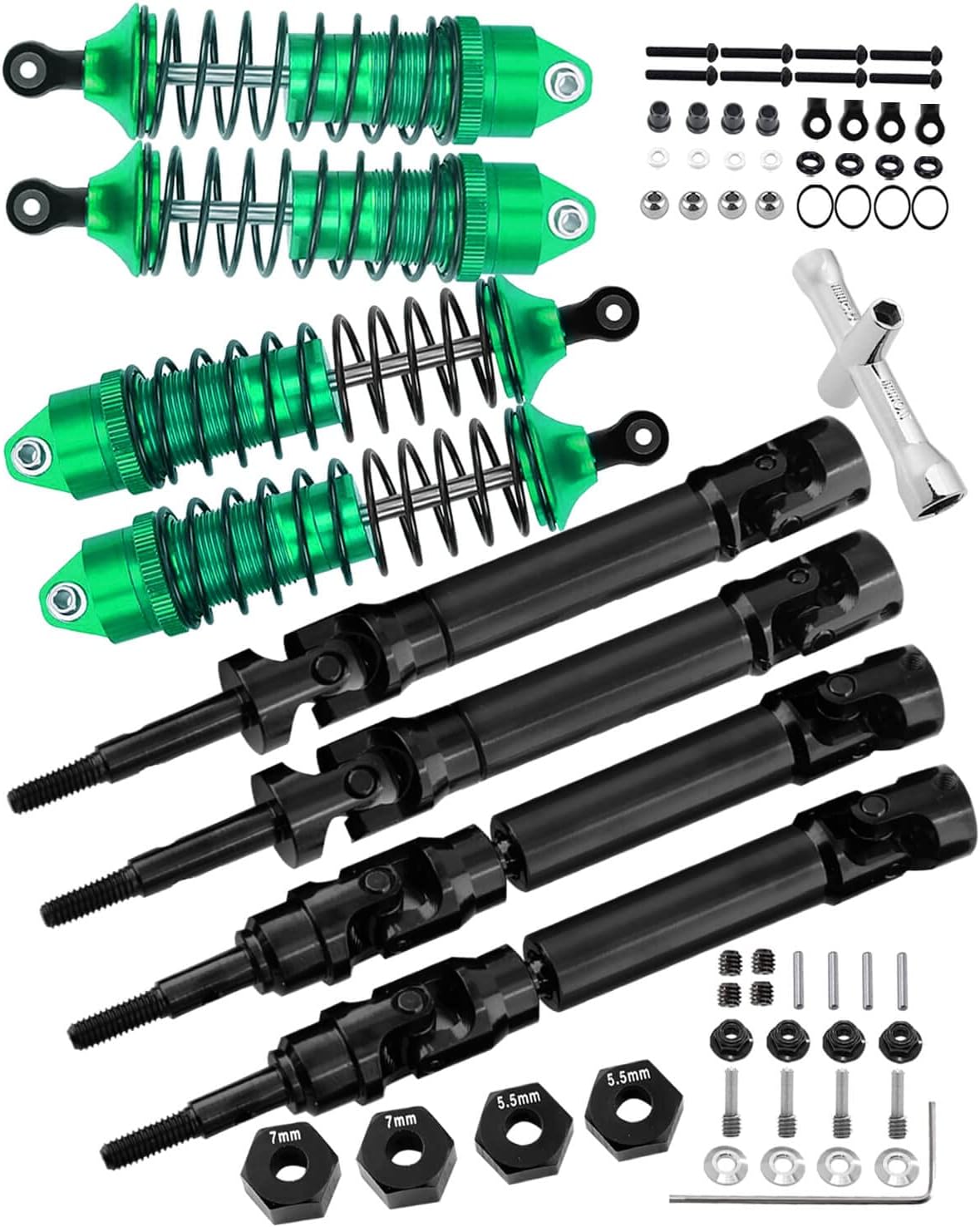 hopsupRC Big Bore RC Shocks & Drive Shaft CVD Axles