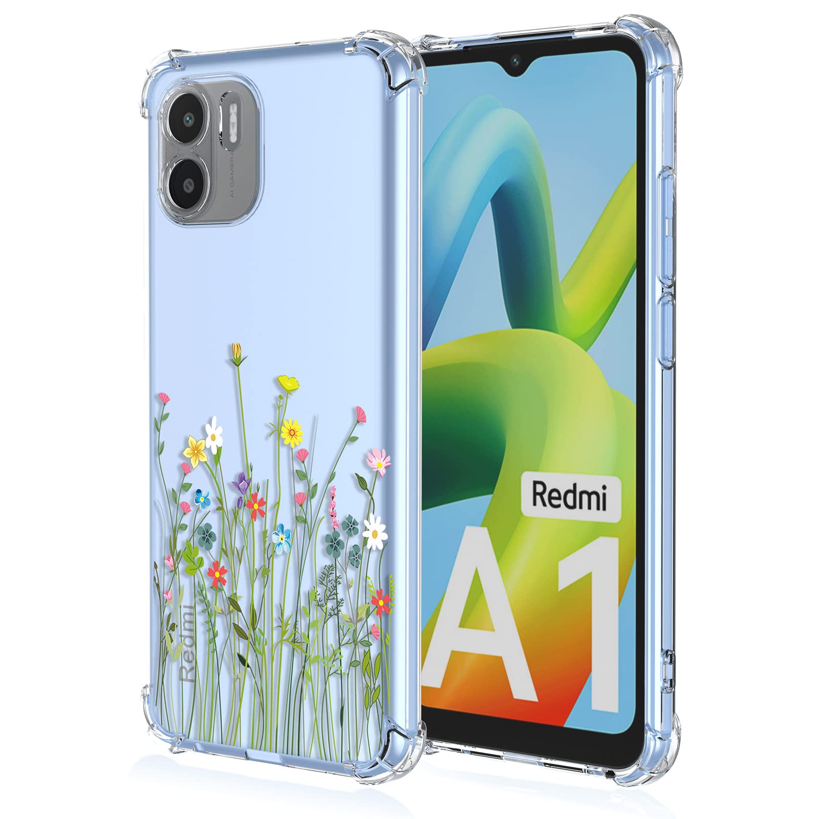XINYEXIN Cover per Xiaomi Redmi A1 4G / Redmi A2 4G (6.52), Traslucida