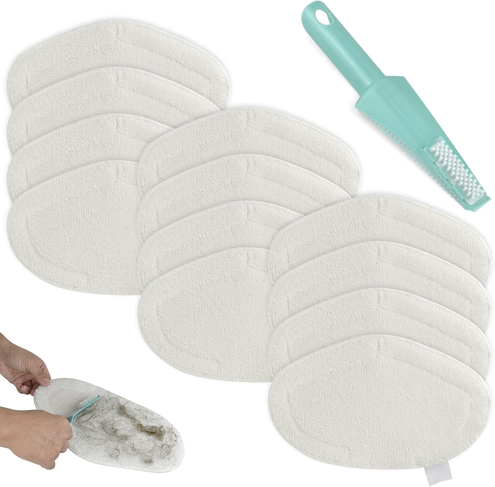 Kit 8 Panni Lavabili Per Polti Vaporetto - Microfibra Assorbente, Velcro, Per Smart E SV Series - Foto 2