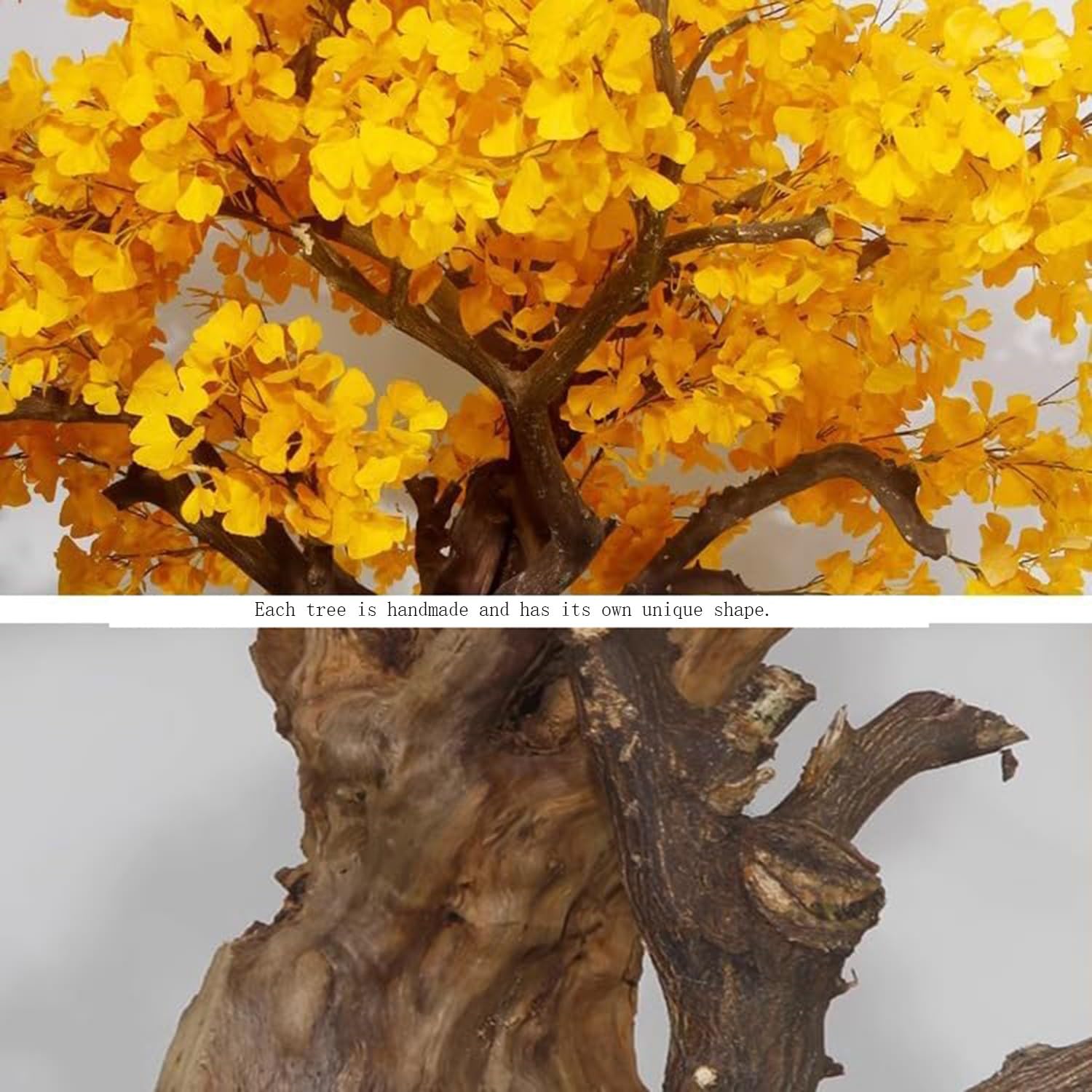 Albero di ginkgo artificiale, albero dei desideri finto per decorazione domestica, grandi piante per regali di inaugurazione della casa