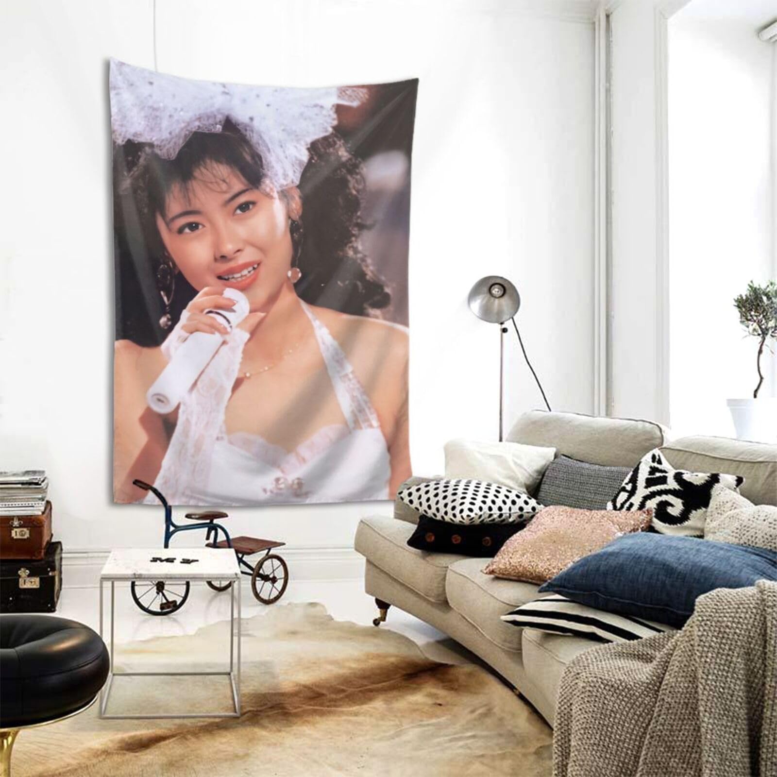 Amazon.co.jp: 中山美穂タペストリー内装アート壁掛け壁飾り織物装飾