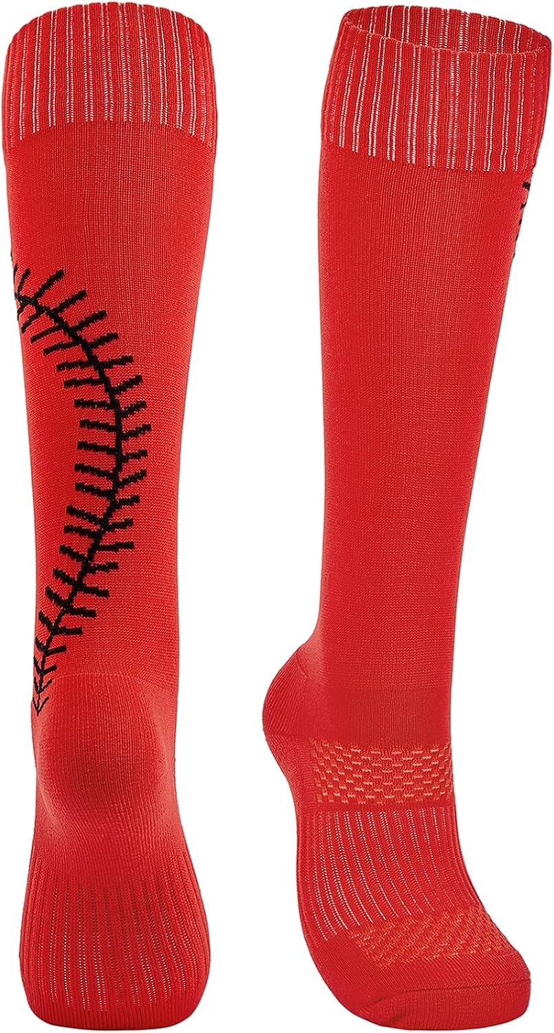 American Trends Girls Softball Socks with Stitches 3 Pairs Youth Athletic Socks for Soccer, Baseball, Softball, Football - Image 5