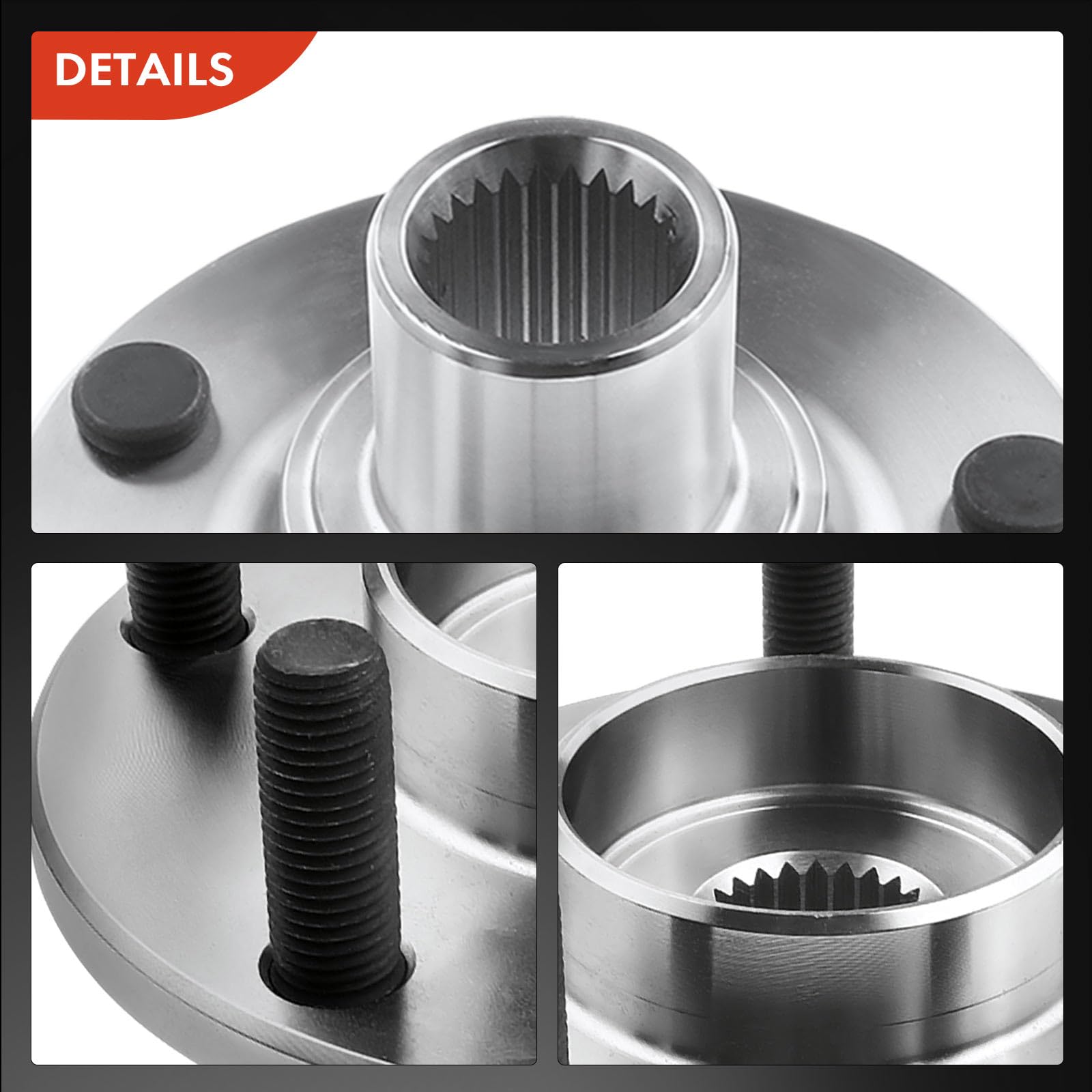 Frankberg Cojinete de rueda Juego de cojinetes de rueda Eje delantero Rueda con brida diámetro 131,3 Compatible con Transit Connect P65 P70 P80 18L 2002-2013 Replace# 518519
