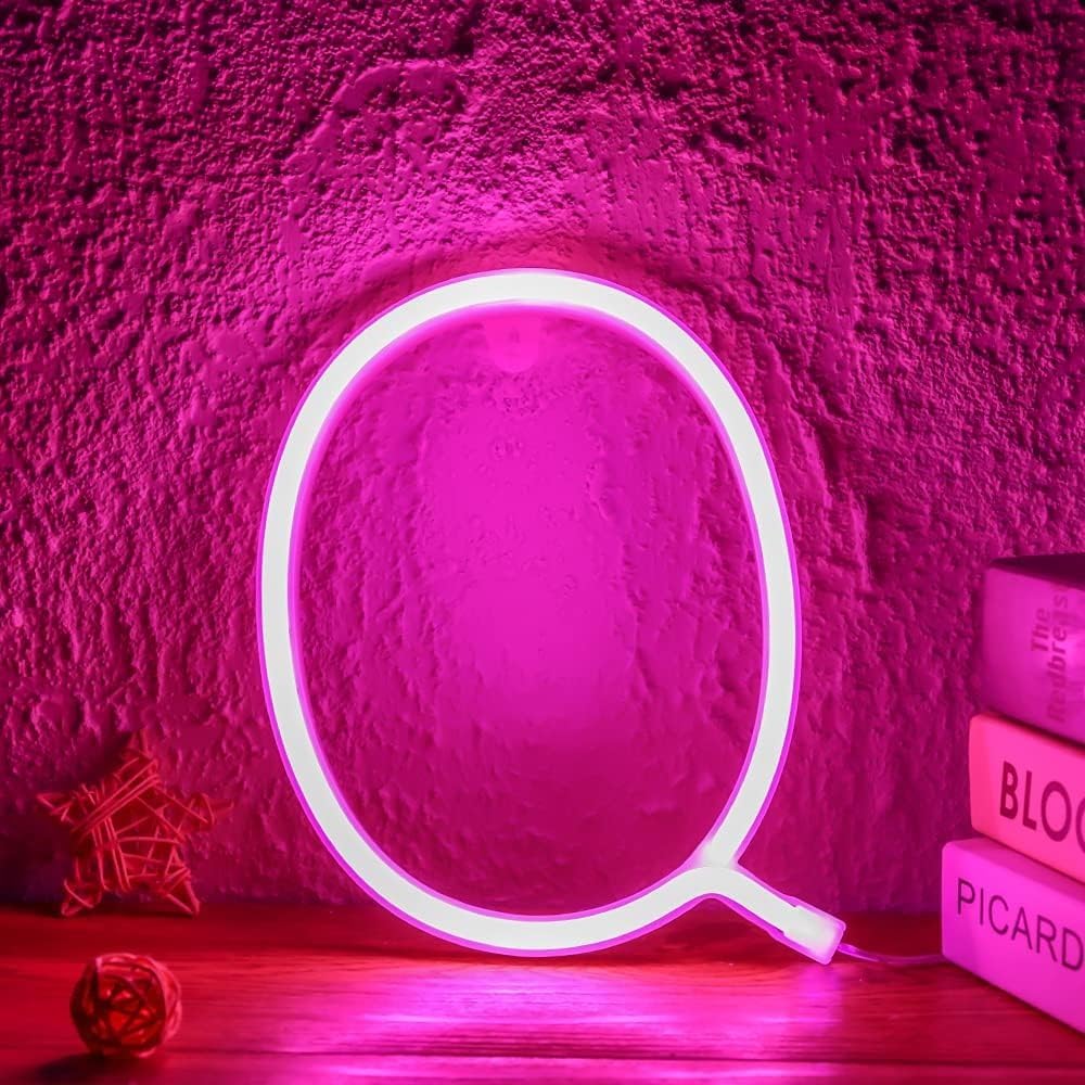 LED Marquee Letter Lights, Light Up Letters Glitter Alphabet Letter Sign Battery Powered for Night Light Birthday Party Wedding Girls Gifts Home Bar Christmas Decoration — image 1
