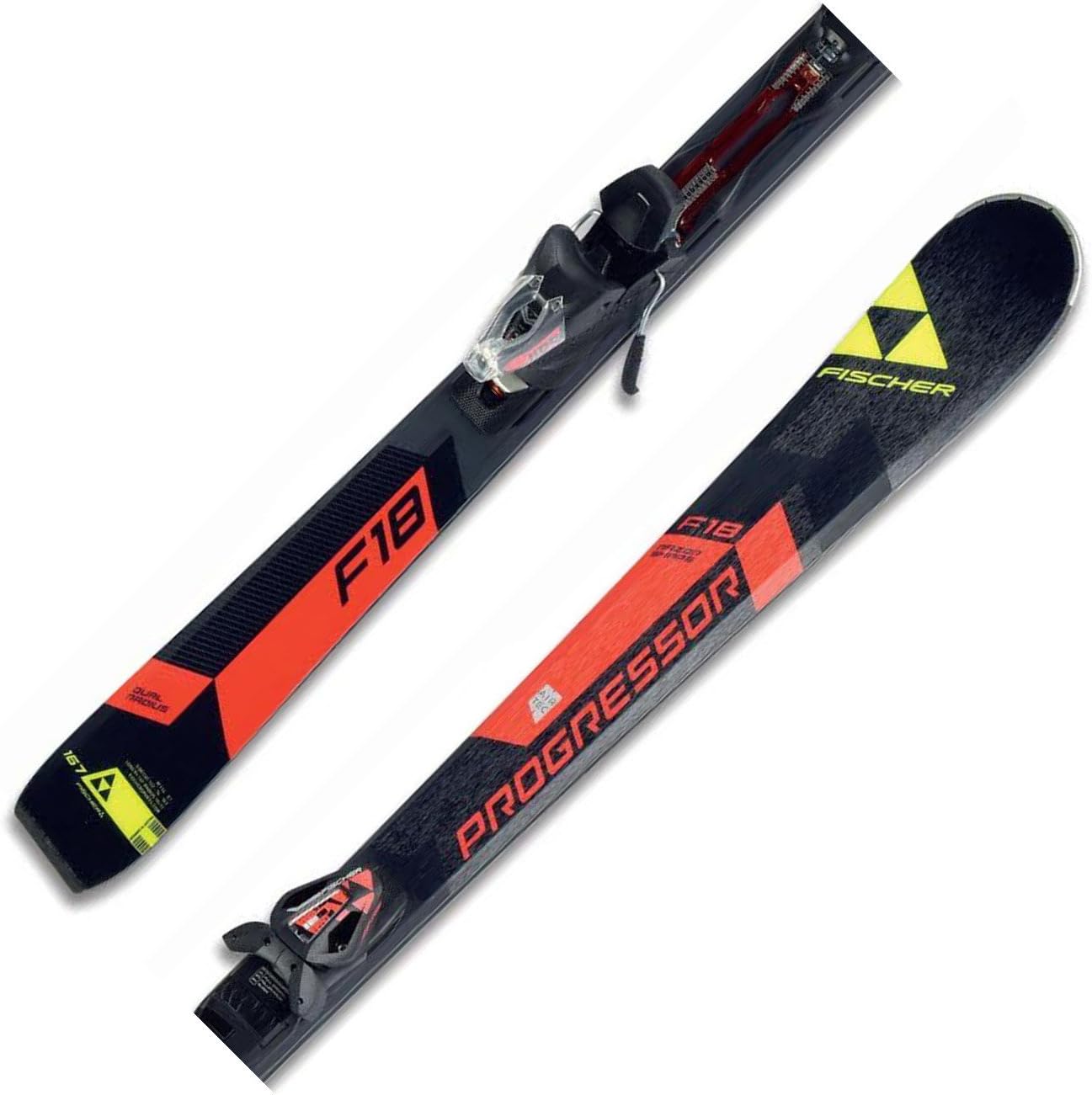 fischer Progressor F18 + Rs11 Power Rail 16/17, Black/Red/Yellow Amazon.fr Sports et Loisirs