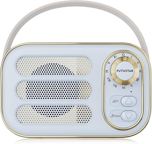 Aresrora Altavoz Bluetooth vintage, decoración retro para el hogar, pequeño altavoz inalámbrico Bluetooth, bonito estilo antiguo, decoración vintage