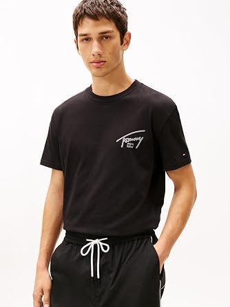 Tommy Hilfiger TJM REG SIGN BACKPRINT SS T EXT T-shirt Erkek
