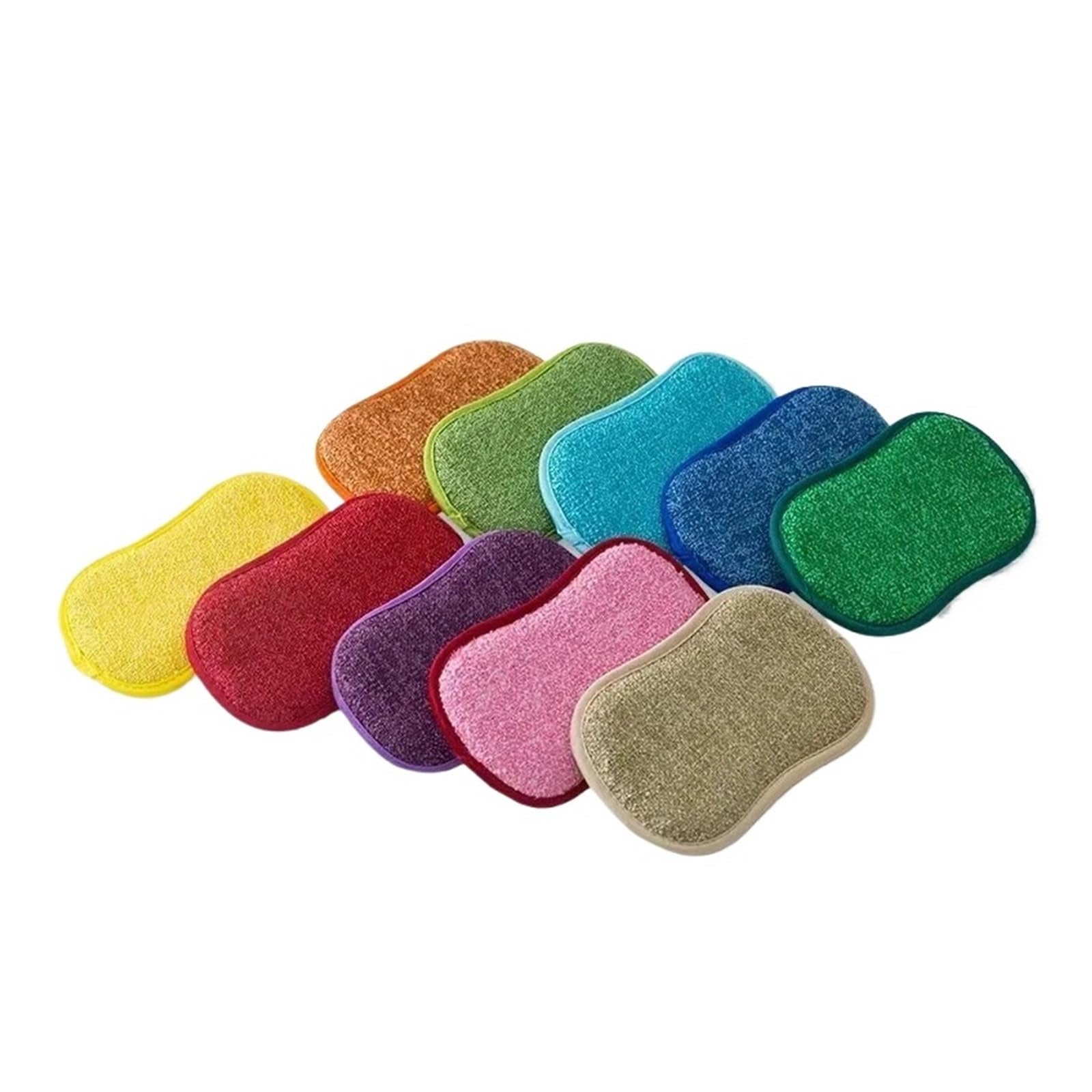 5 uds cepillos de limpieza esponja almohadillas fregado suaves lavavajillas herramientas ollas(D08-20PCs Random)
