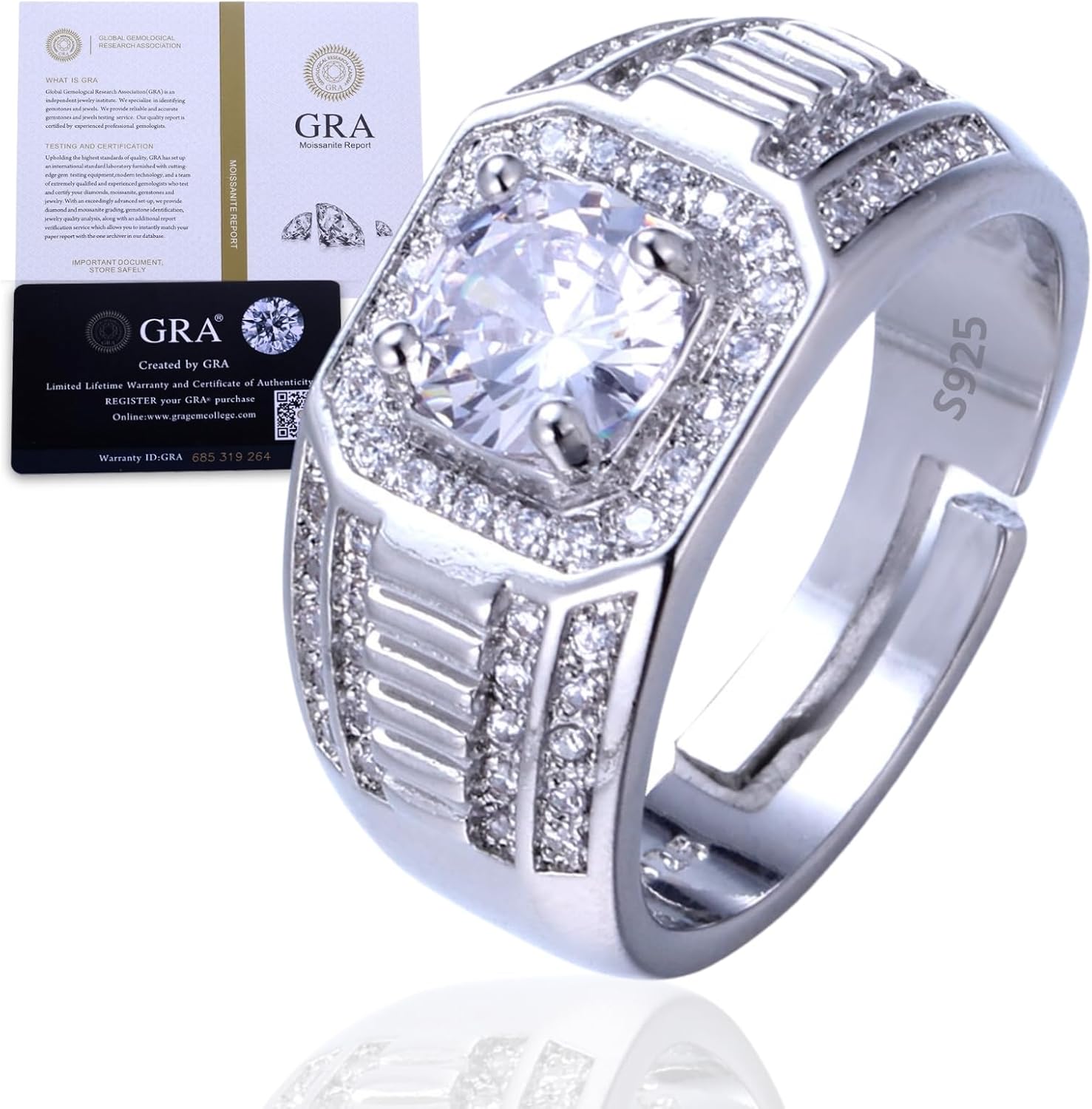 Koop Verlovingsring Atoryia in 0.25 Karaat Rond geslepen 14K Wit Goud