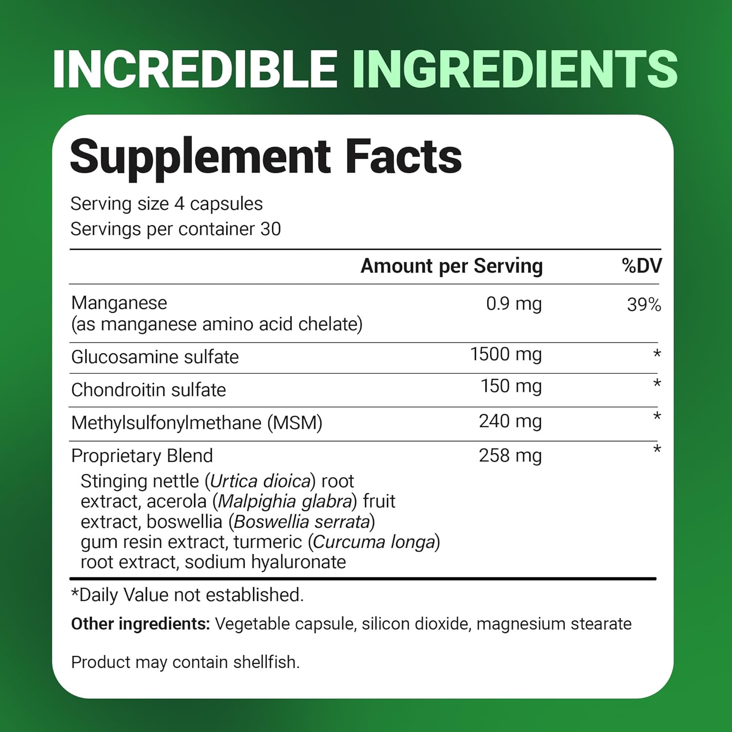 Dr. Berg Glucosamine Chondroitin MSM Turmeric & Boswellia - Advanced Joint Support Supplement with 1500 mg Glucosamine Sulfate - Includes 120 Capsules 8 Dr. Berg Glucosamine Chondroitin MSM Turmeric & Boswellia - Advanced Joint Support Supplement with 1500 mg Glucosamine Sulfate - Includes 120 Capsules - Image 7