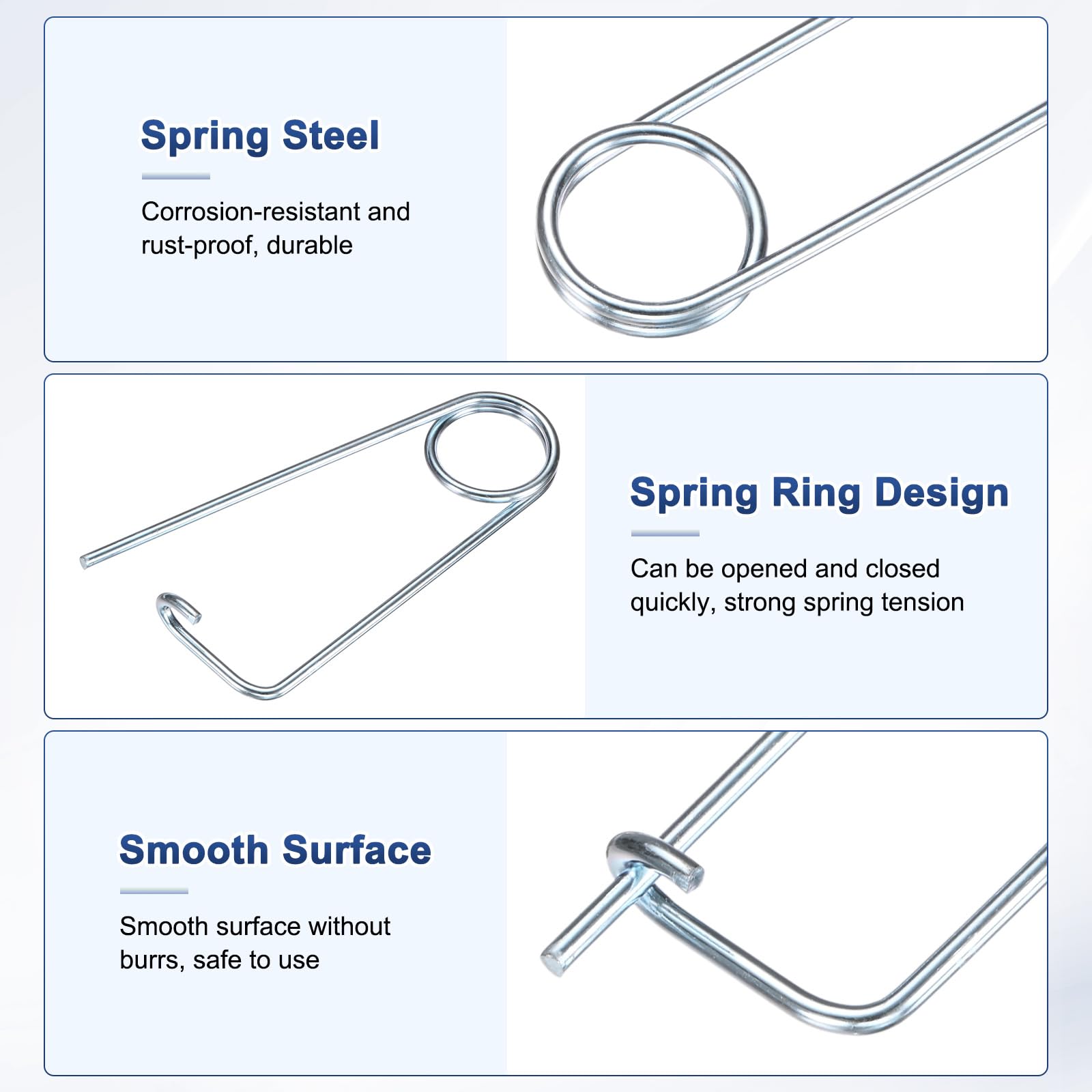 M METERXITY 6-Pack Brooch Shape Cotter Safety Pin - Image 2