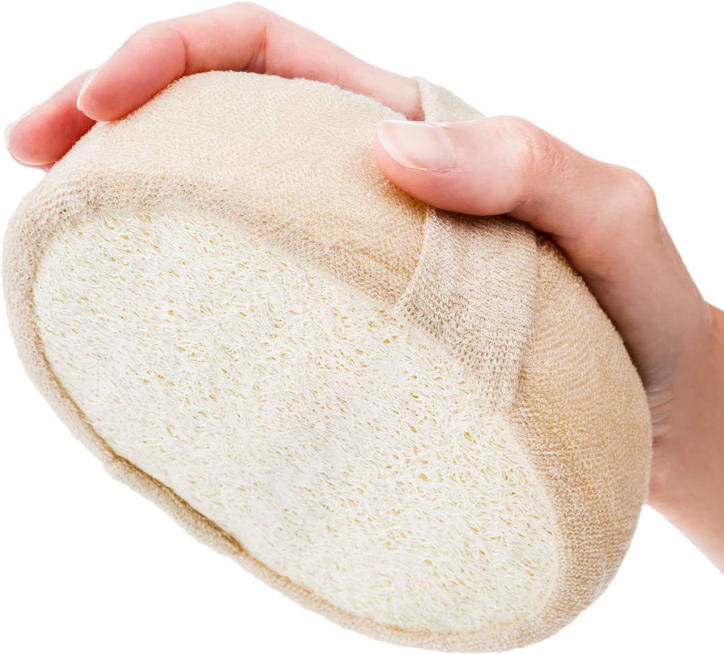 Loofah Bath Shower Sponge Set Natural Soft Loofahs Puff Body Back Scrubber Skin Exfoliating Cleanse for Men and Women (Single)