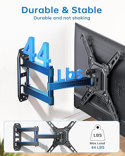 Miniatura 4 de Soporte de pared para monitor de TV giratorio de movimiento completo para televisores de 13 a 43 pulgadas, brazos articulados, rotación de extensión