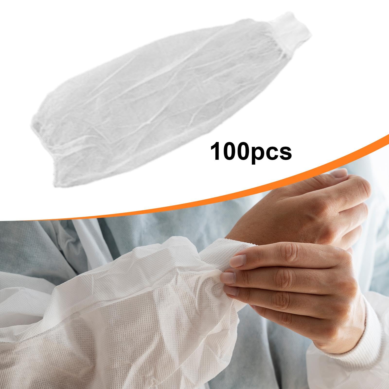 100 Manchons de Protection pour Les Bras, Idéaux pour Les Salons de Beauté et Les Buffets à Domicile.