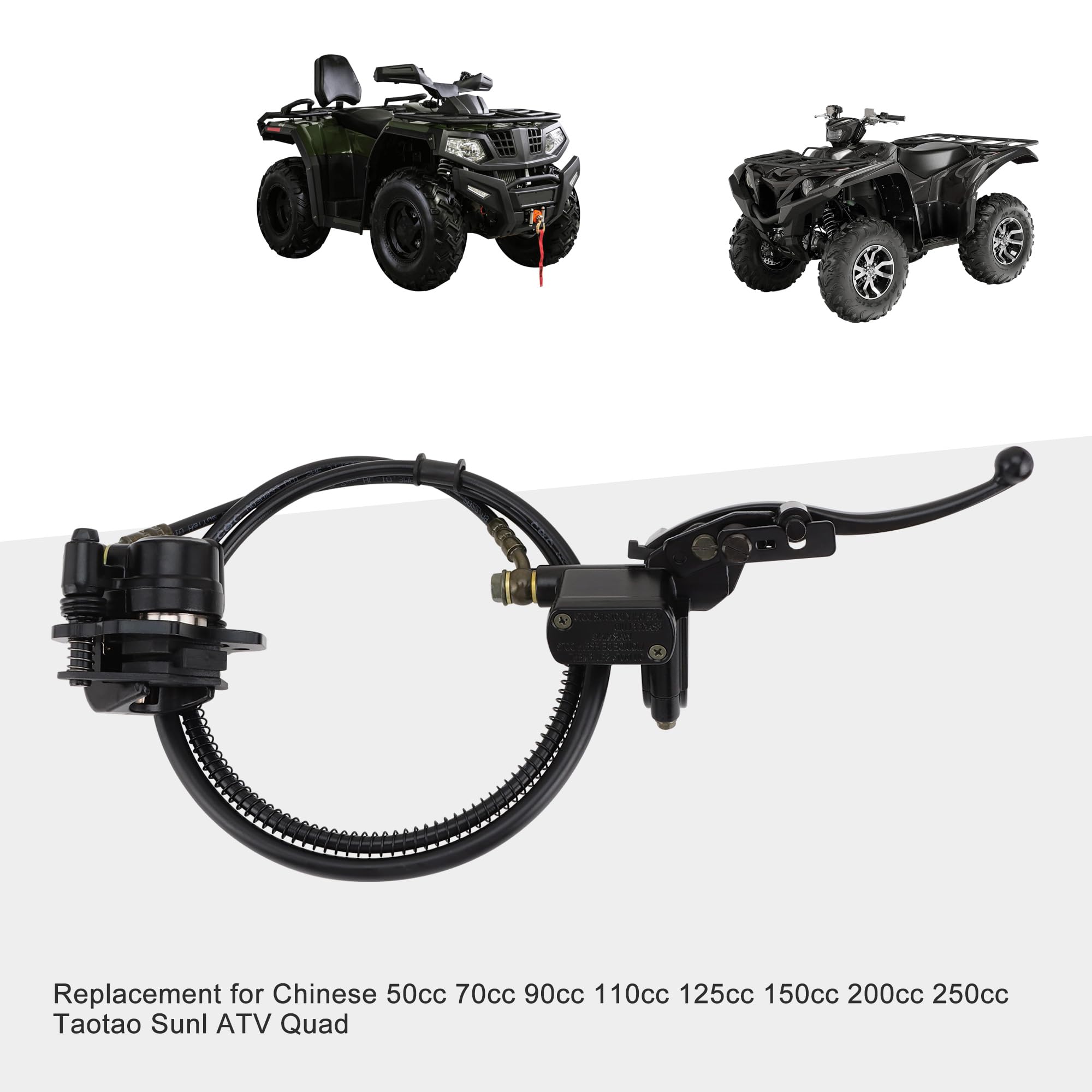 GOOFIT Vordere Scheibenbremse Bremsanlagen Ersatz Für 50cc 70cc 90cc 110cc 125cc 150cc 200cc 250cc Taotao Sunl ATV Quad Apollo Dirtbike Roller Moped ATV Pitbike