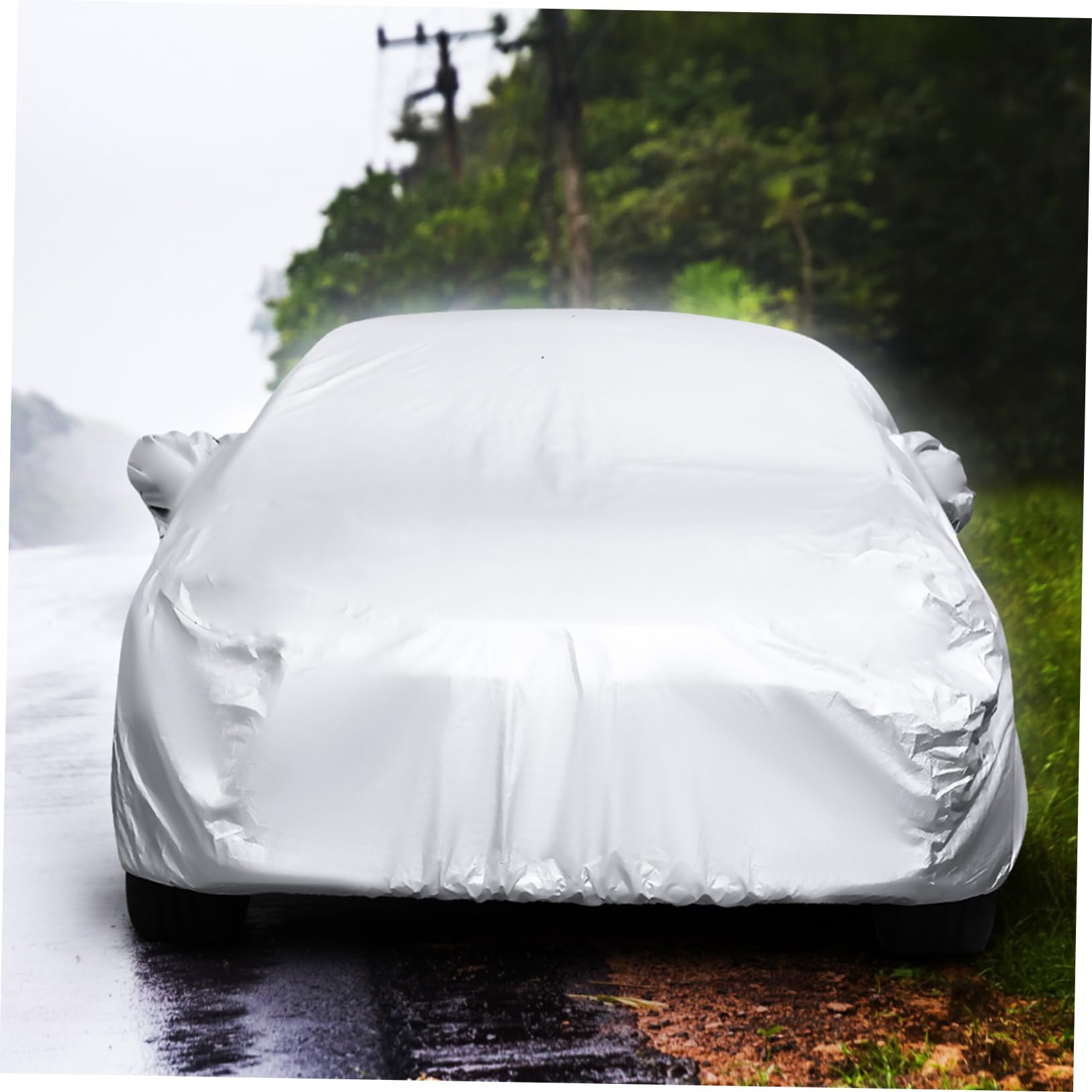 ABOOFAN Copertura Auto per Tutte le Stagioni Telo Copriauto Suv Esterno Xl Resistente Vento e Neve Protezione Completa per Auto Parcheggiate All’aperto